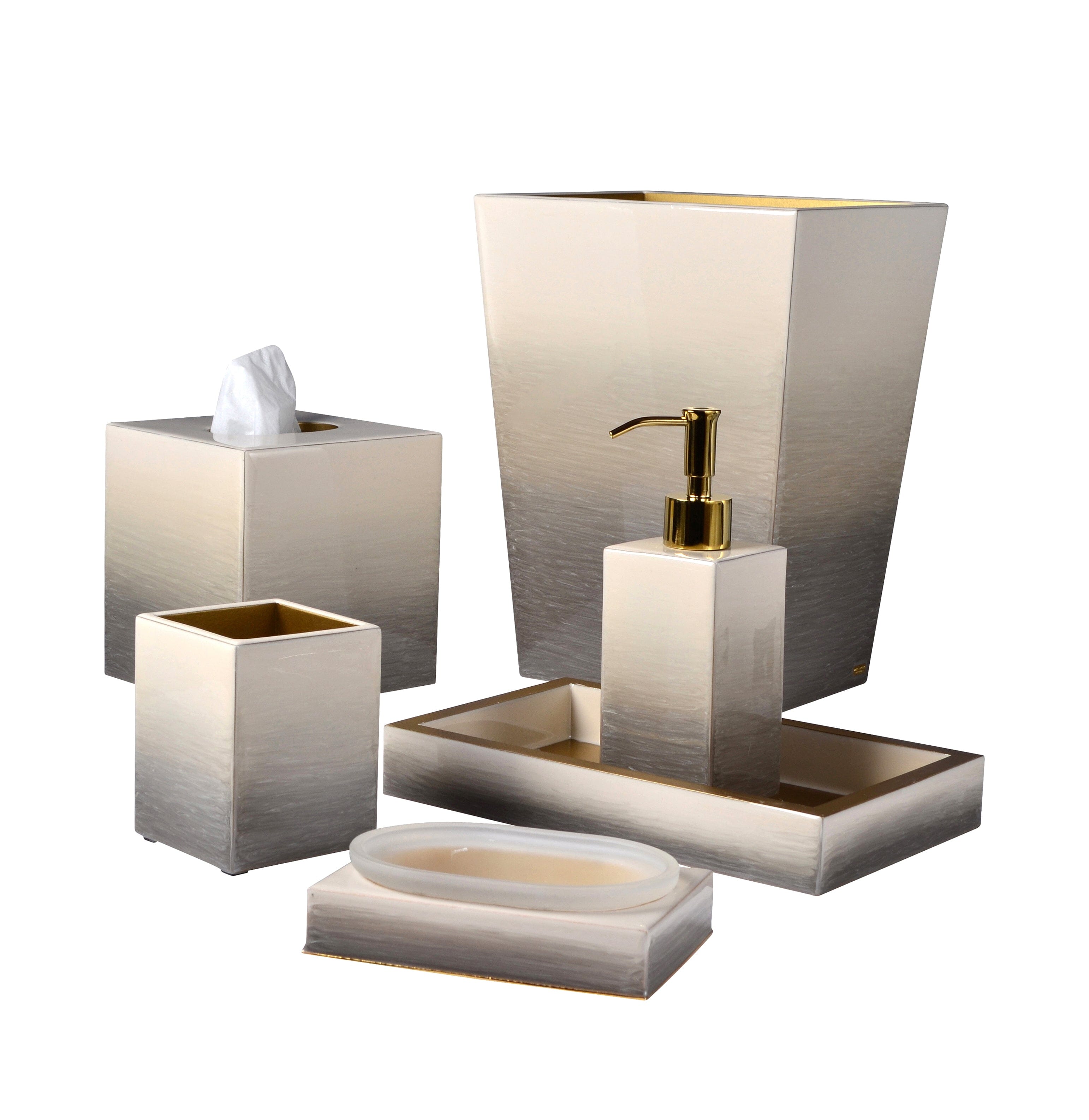 Hand enameld in a gradation of natural colors