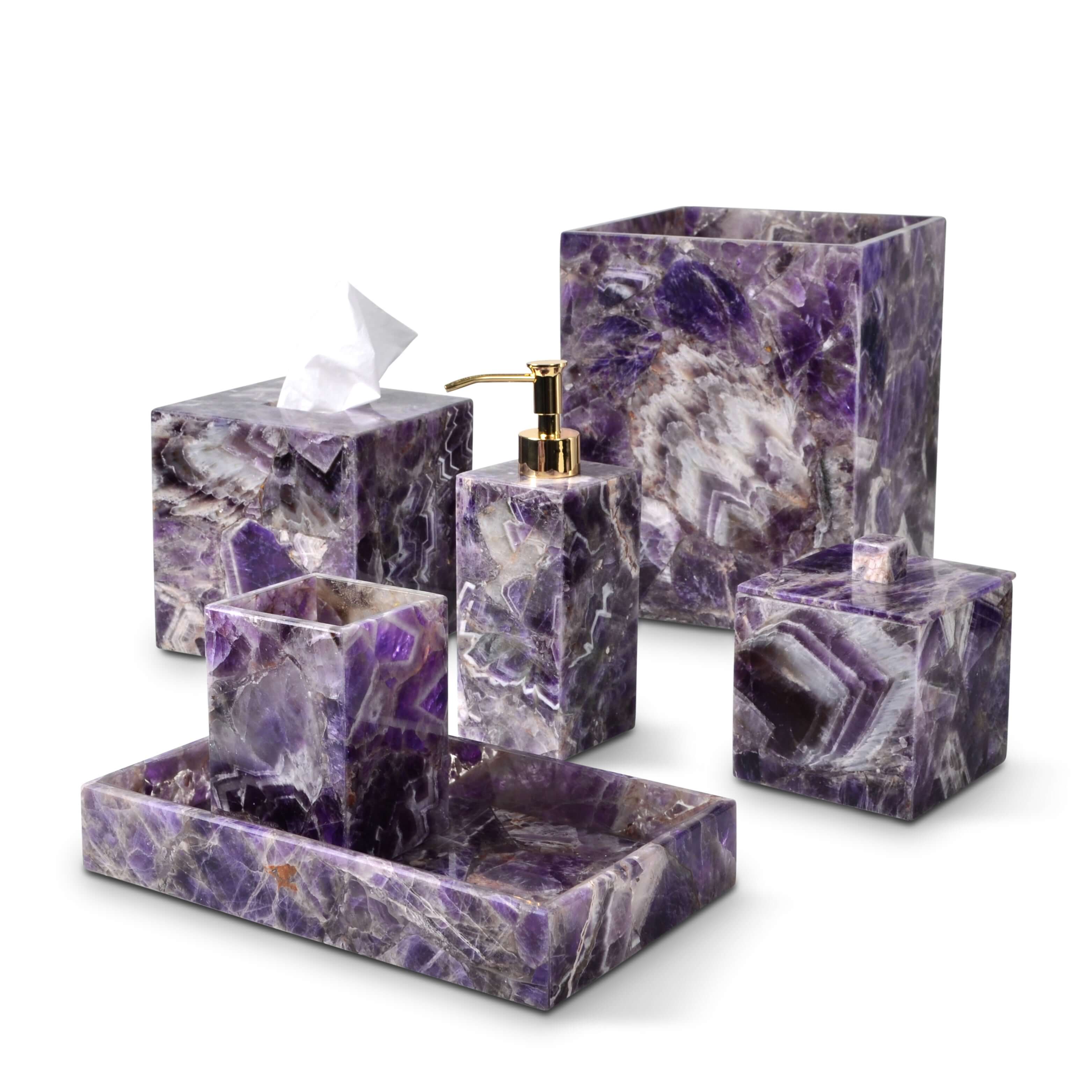 Mike + Ally Gemstone Premium Amethyst - Bathroom accessories