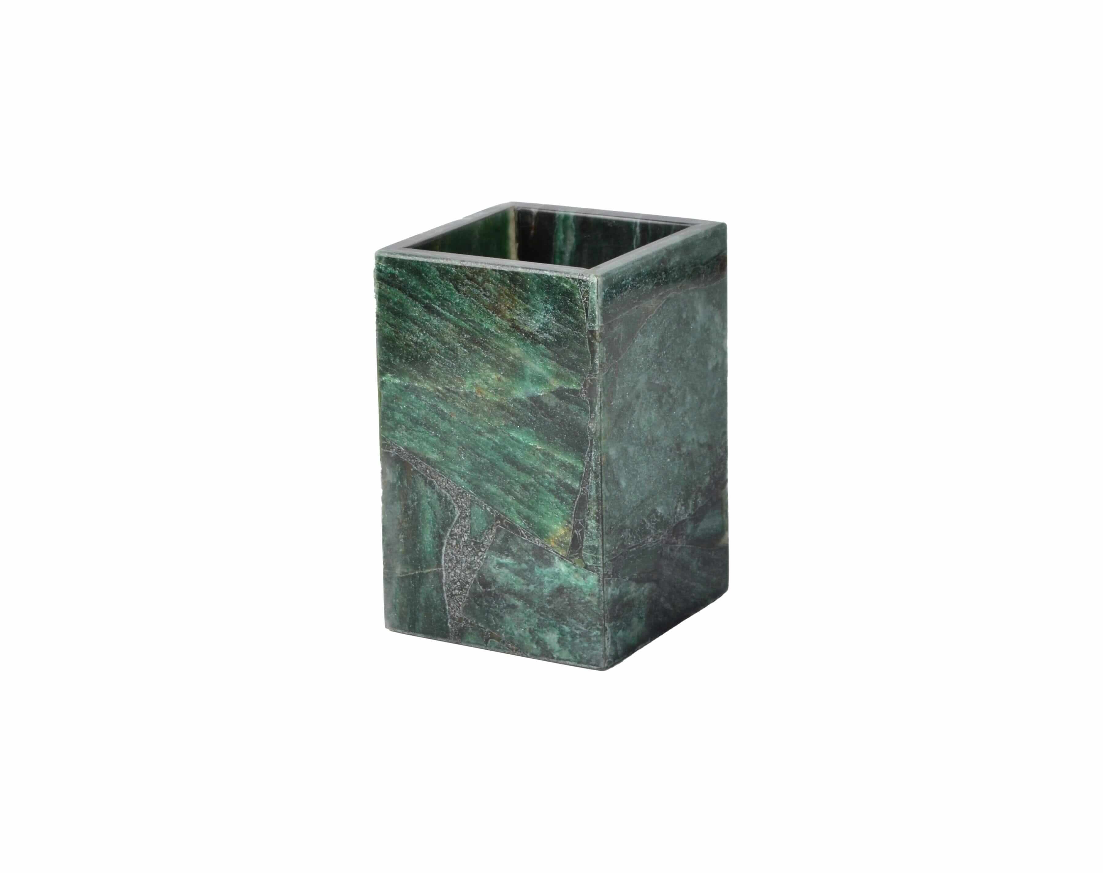 Mike + Ally TAJ GREEN AVENTURINE SOAP DISH - Bathroom accessories set