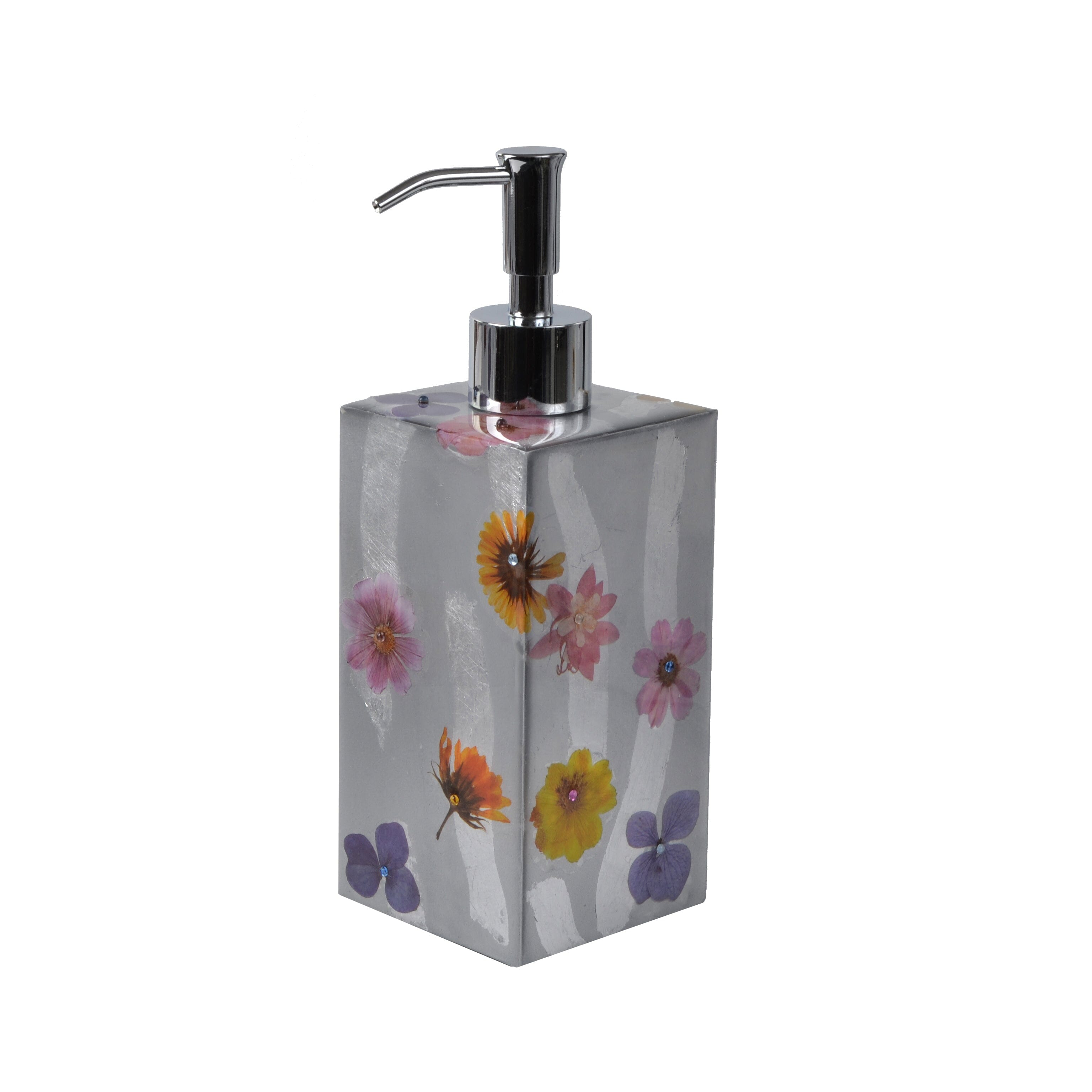 Fleur Lotion Pump Silver trim