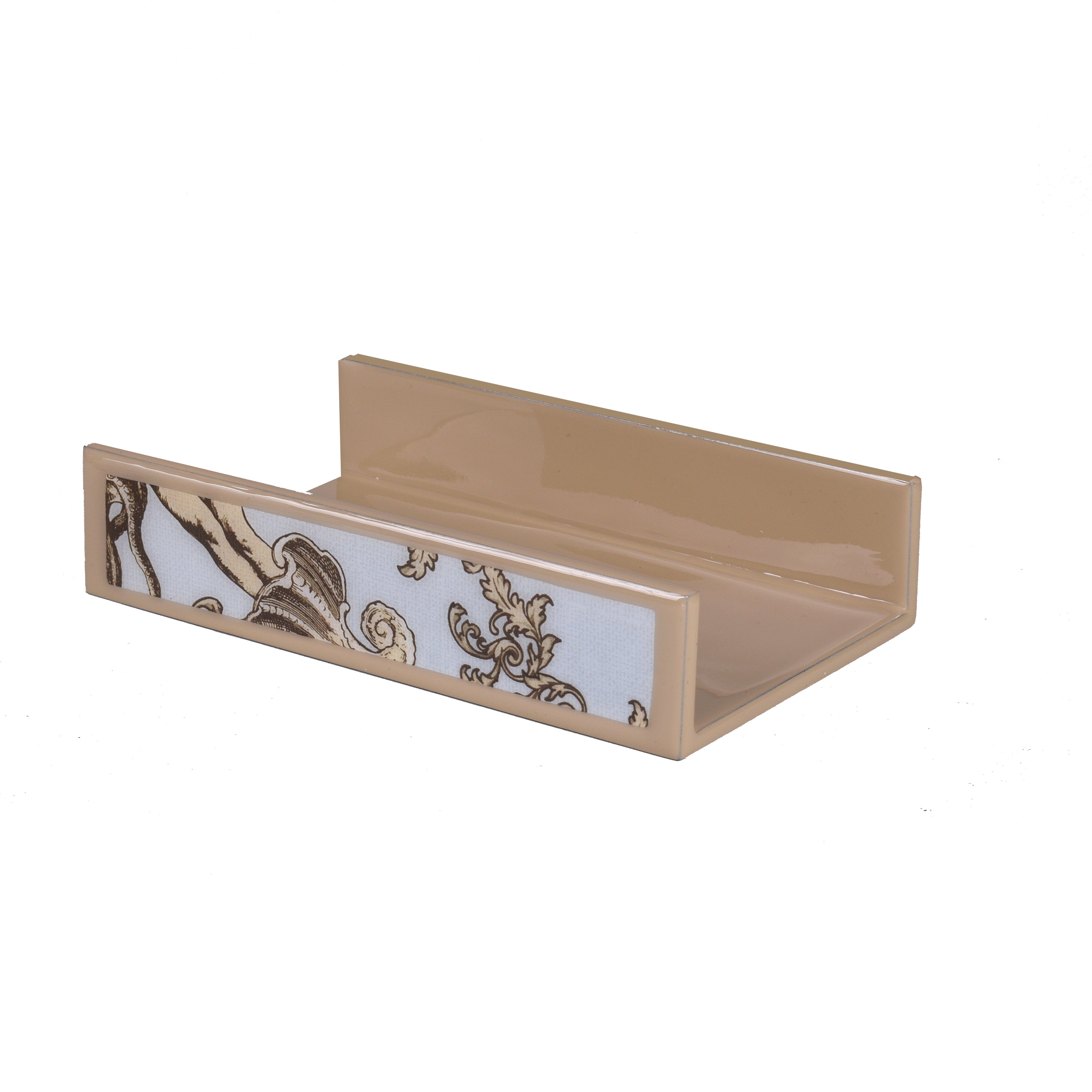 seaside charm on flat towel holder
