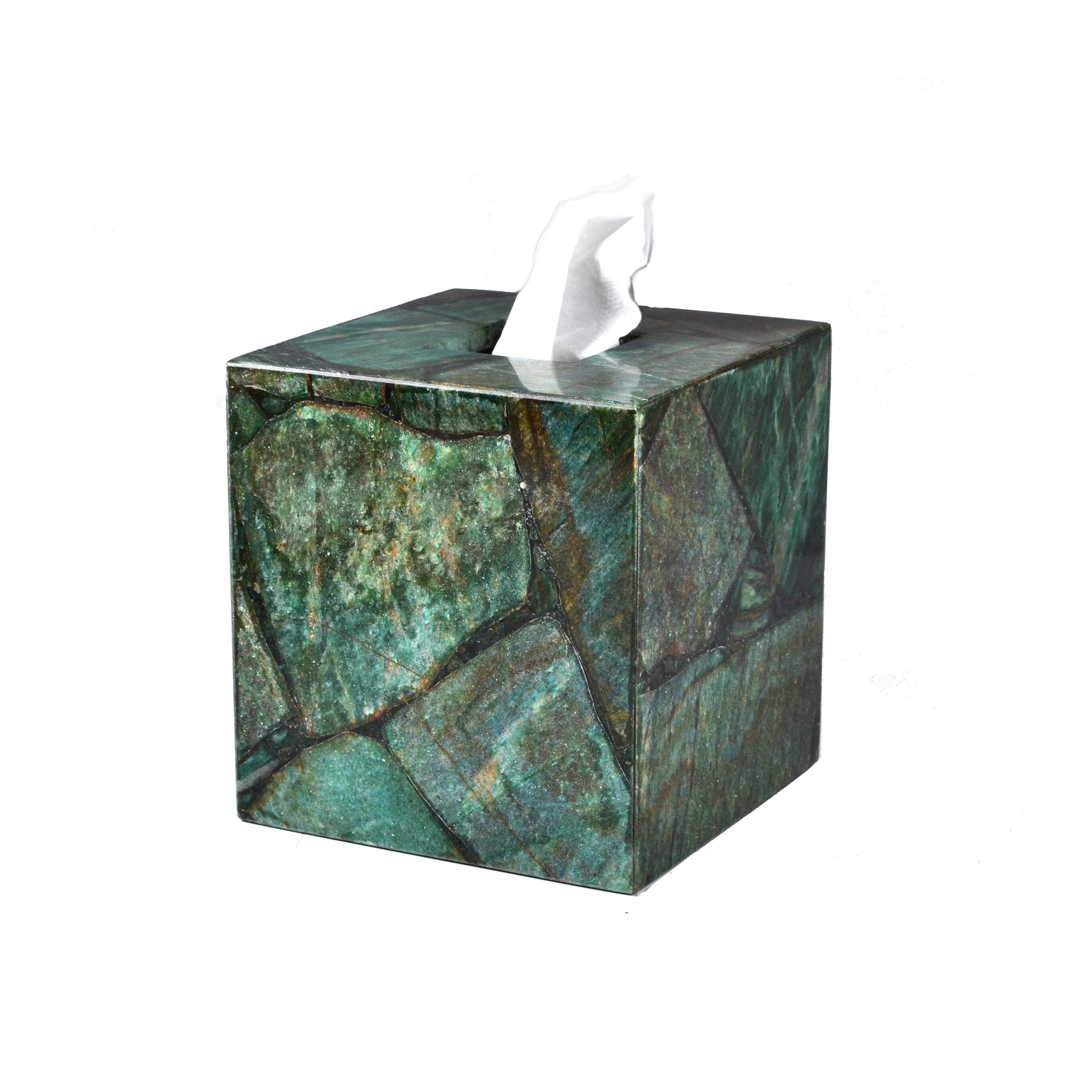 Semi precious green aventurine tissue boutique