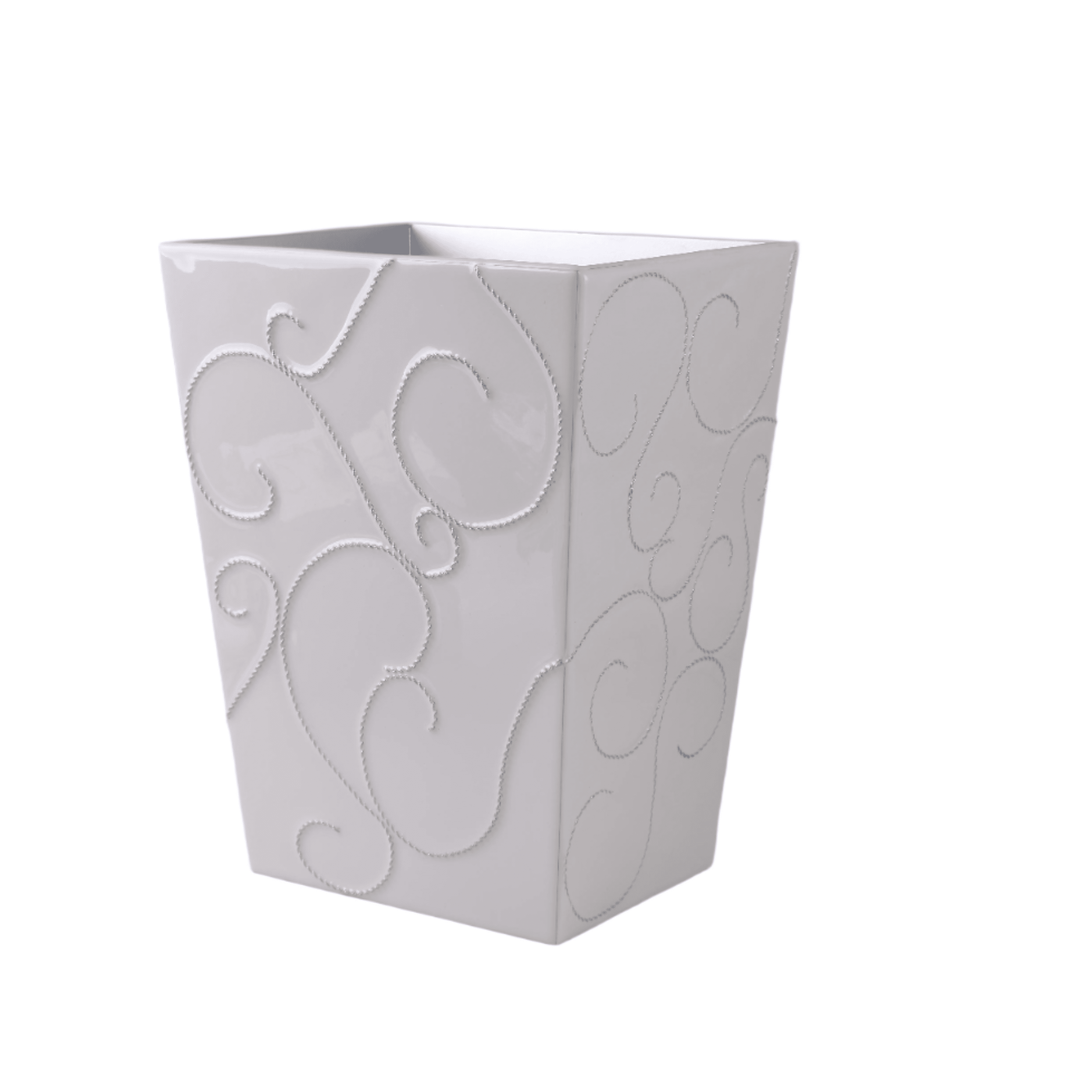 Straight wastebasket with liner