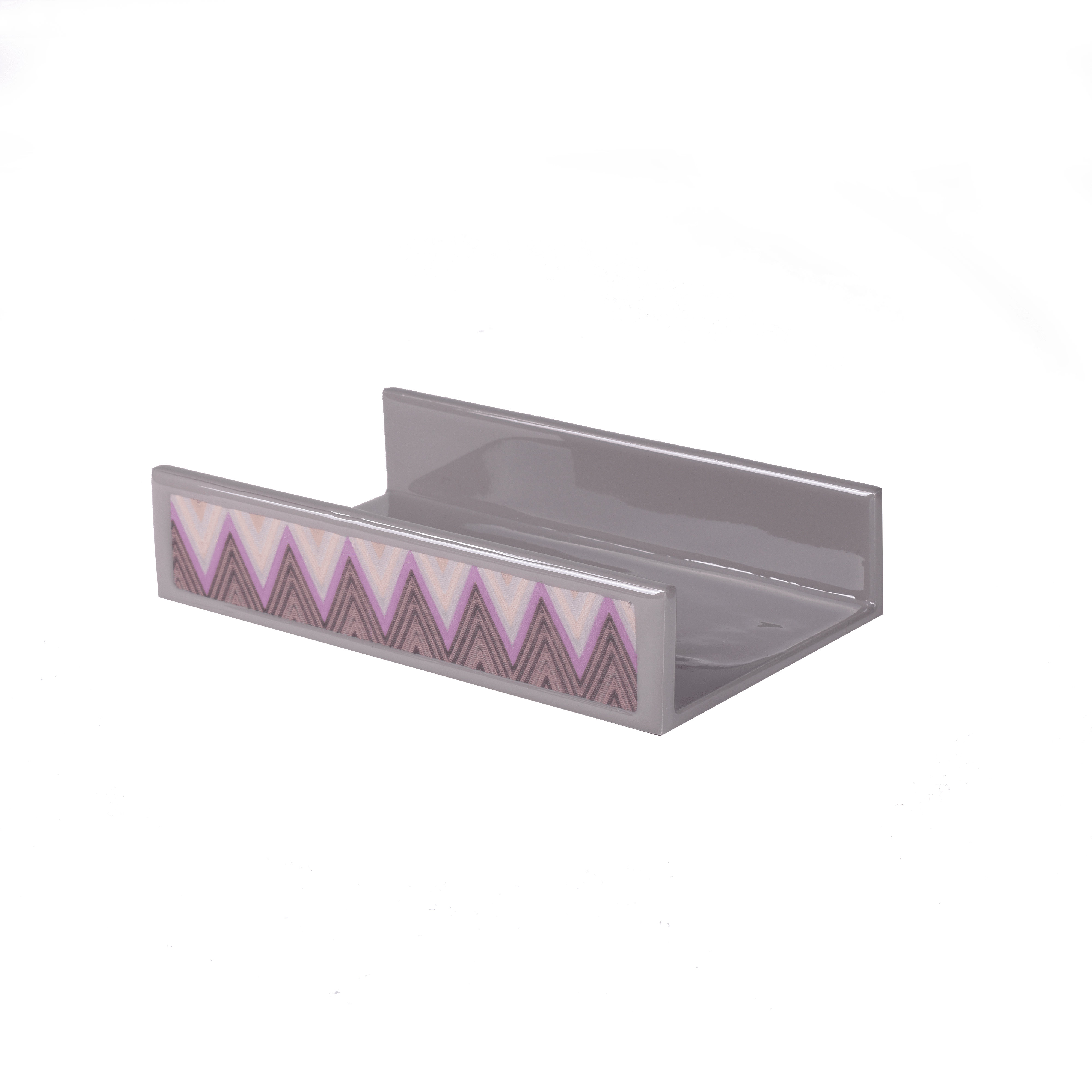 Flat Towel Holder in Missoni print