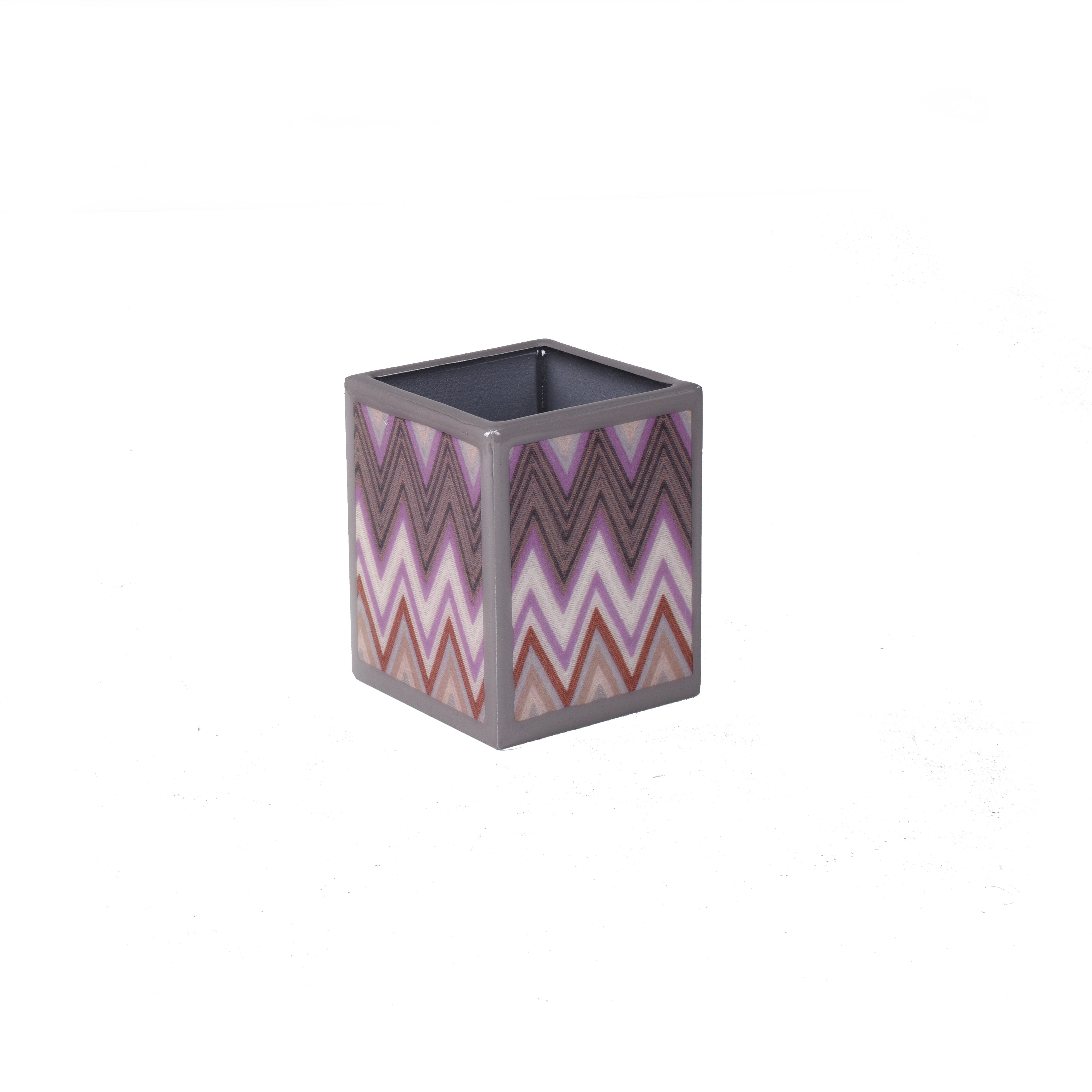 Missoni inspired brush cup