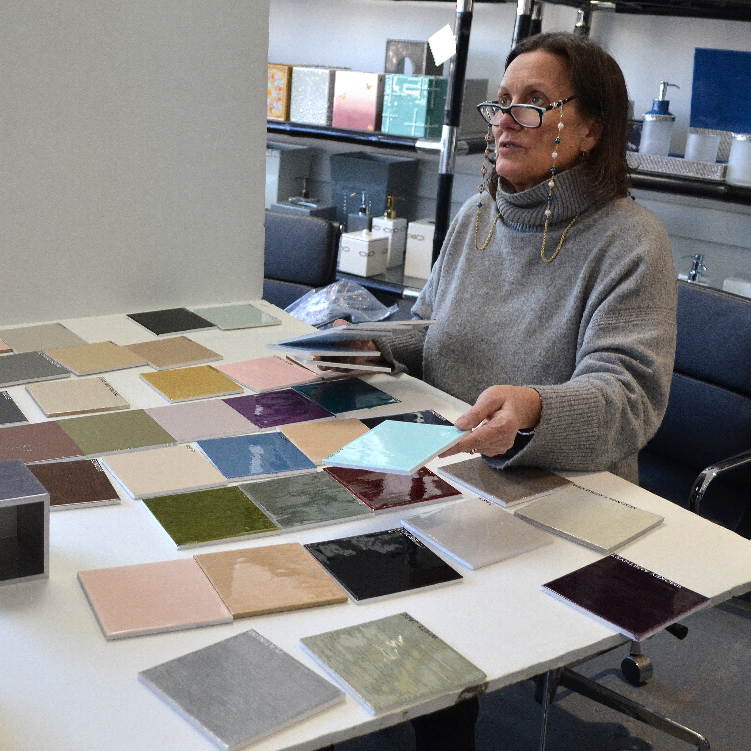 Ally working on custom enamel