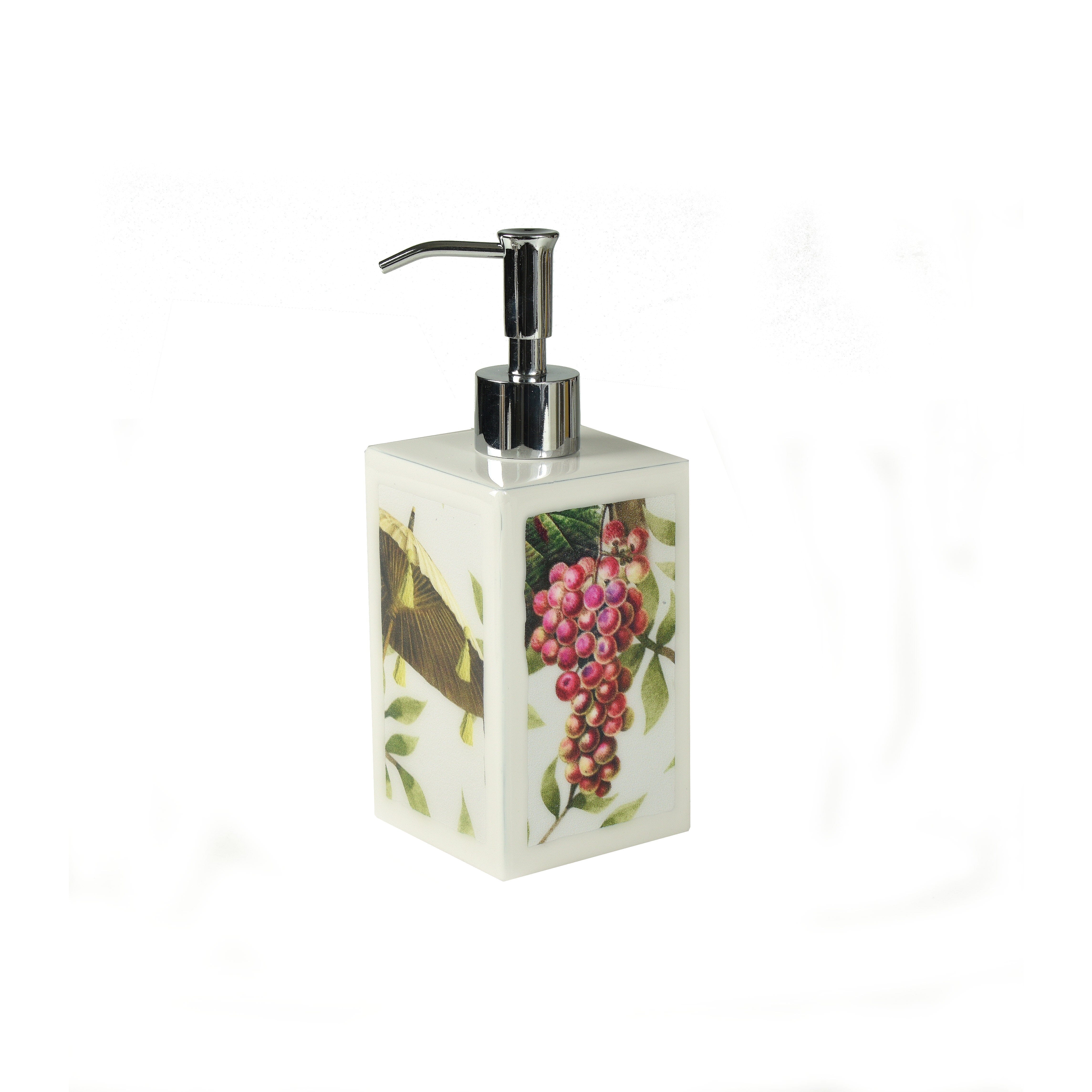 lotion pump wrapped in monkey wallpaper
