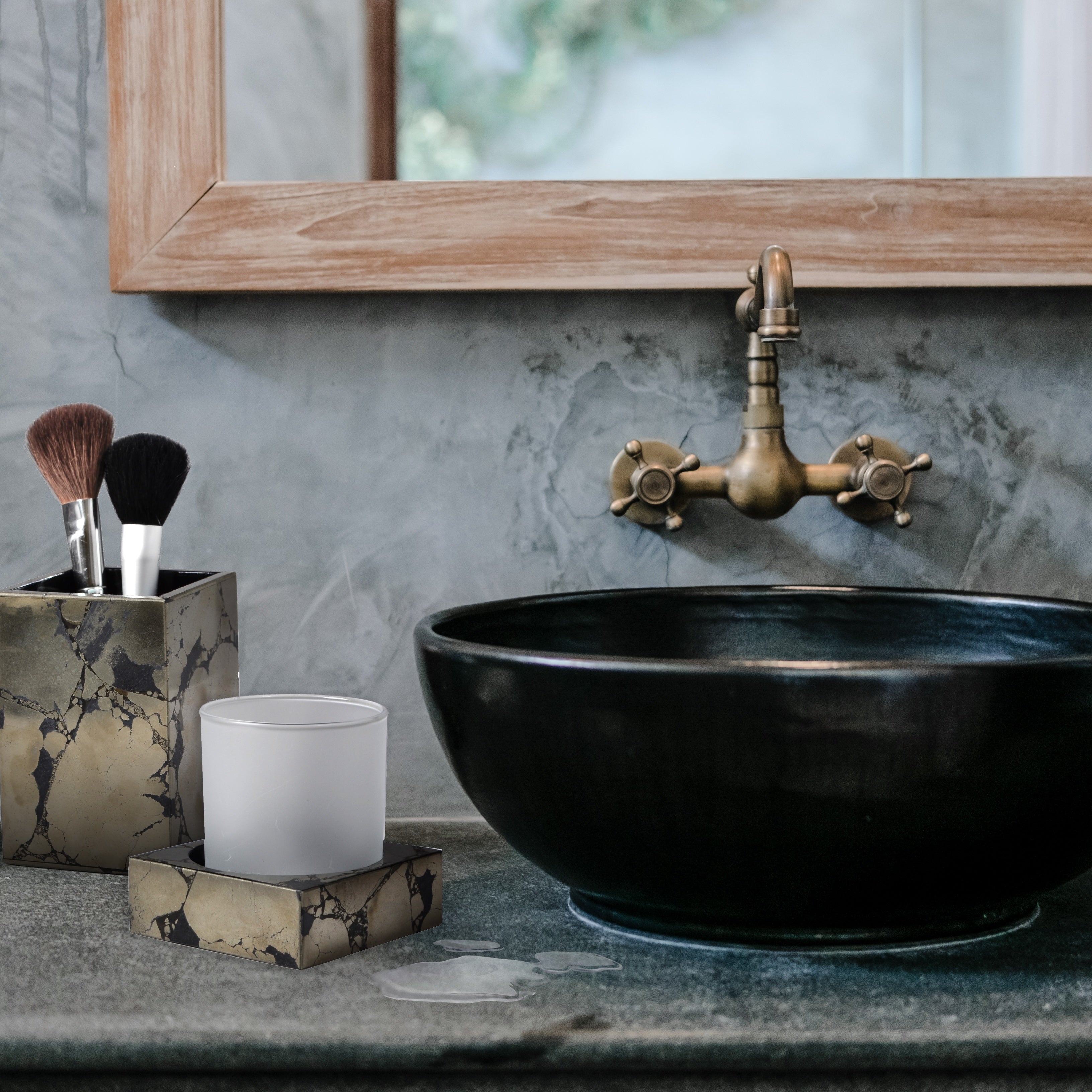 Pyrite Bathroom accessories by Mike+Ally