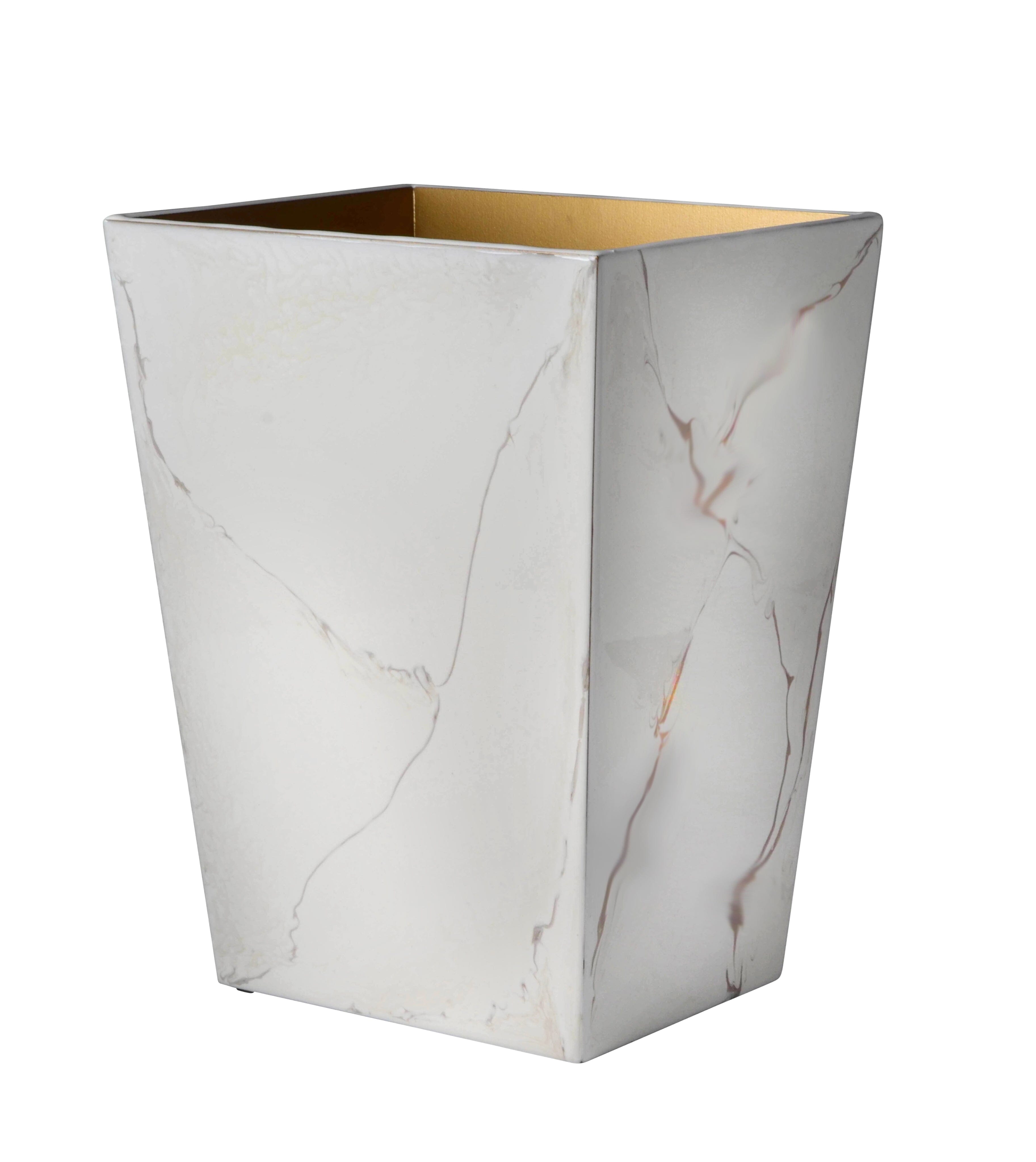 Mike + Ally Marbleous Wastebasket - Bathroom decor
