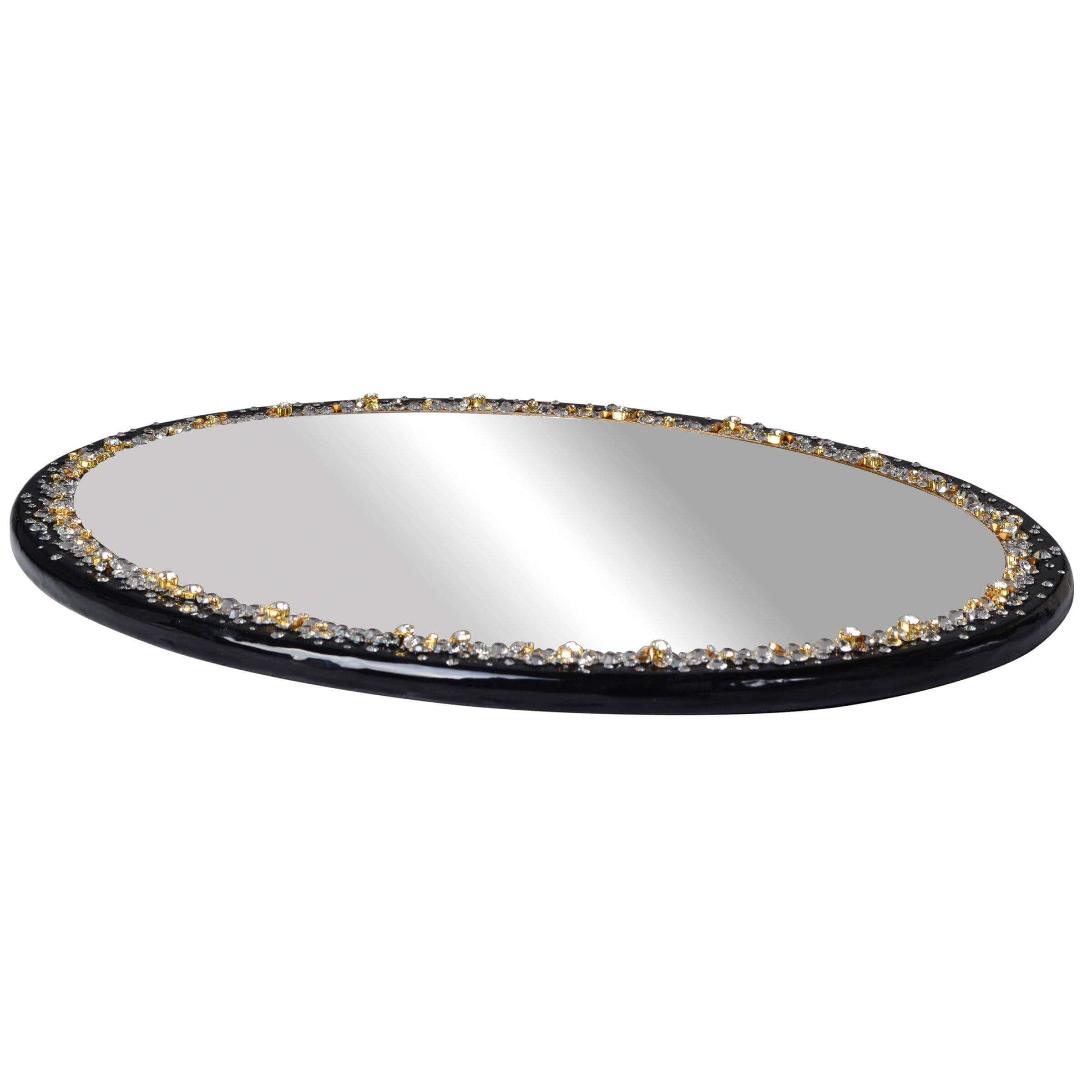 Crystal Oval Tray - Duchess Decorative Bath Accessory