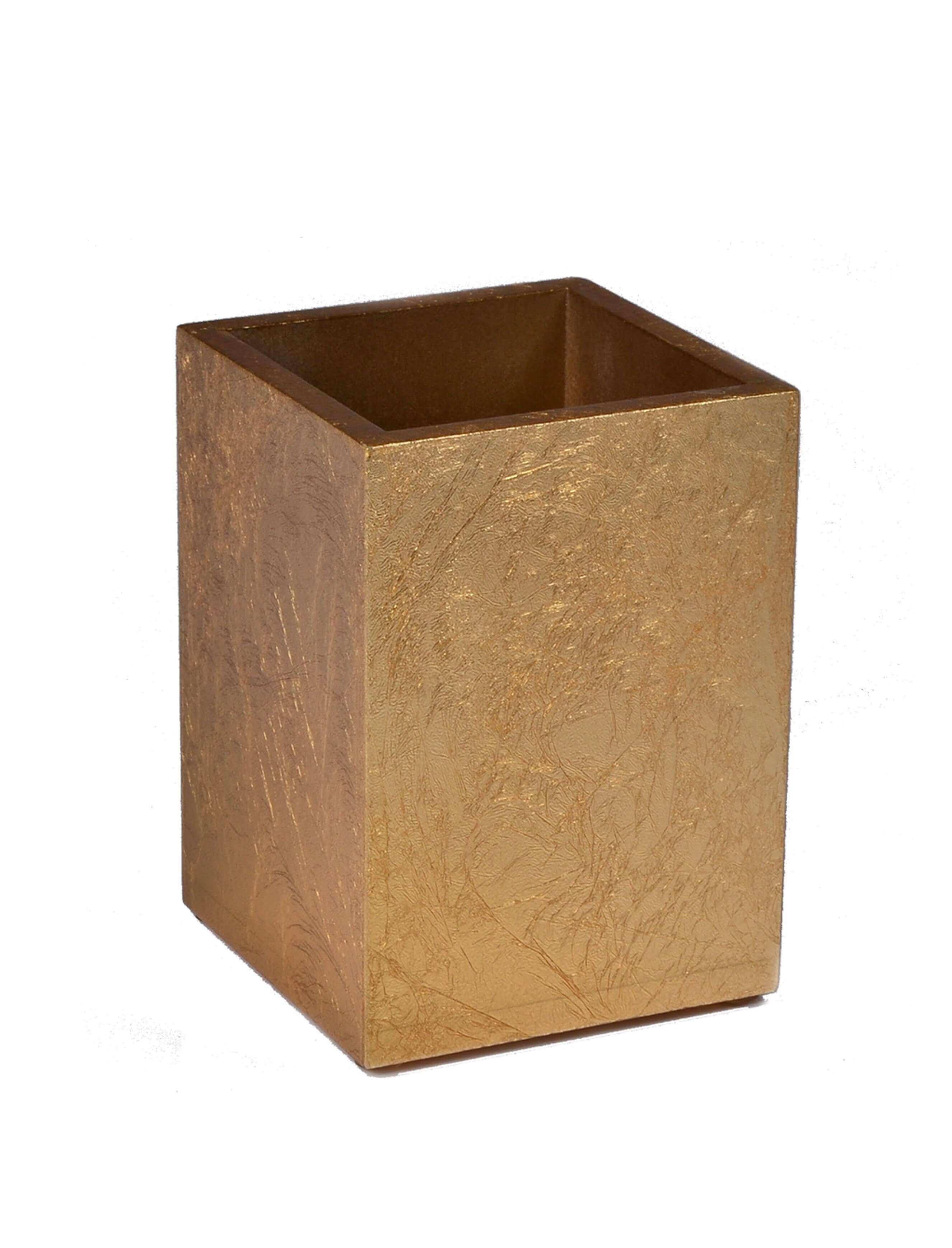 Mike + Ally EOS Gold Brush holder - Bathroom decor