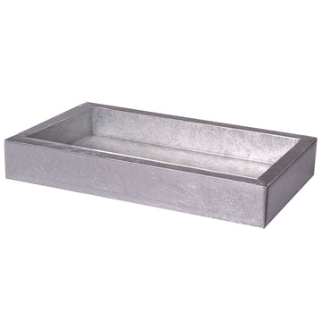 silver tray -eos Modern Bath Accessory