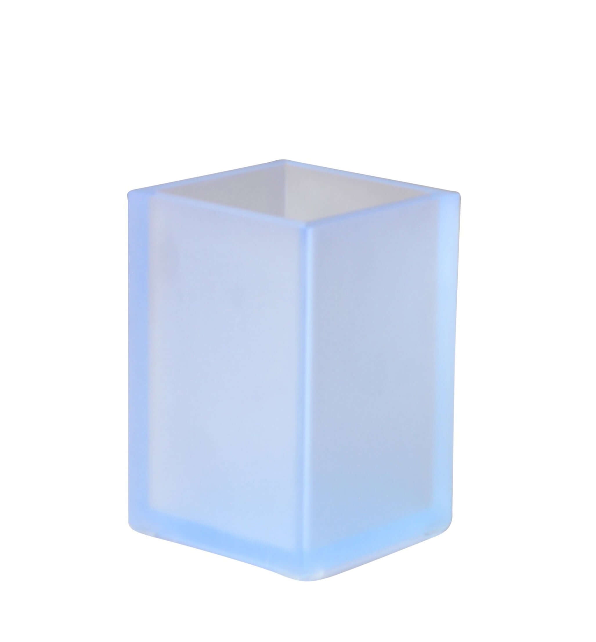 Mike + Ally Ice Frosted Sky Brush Holder - black bathroom accessories