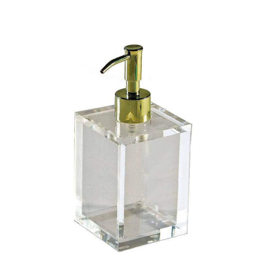 Mike + Ally Ice Clear Lotion pump - black bathroom
