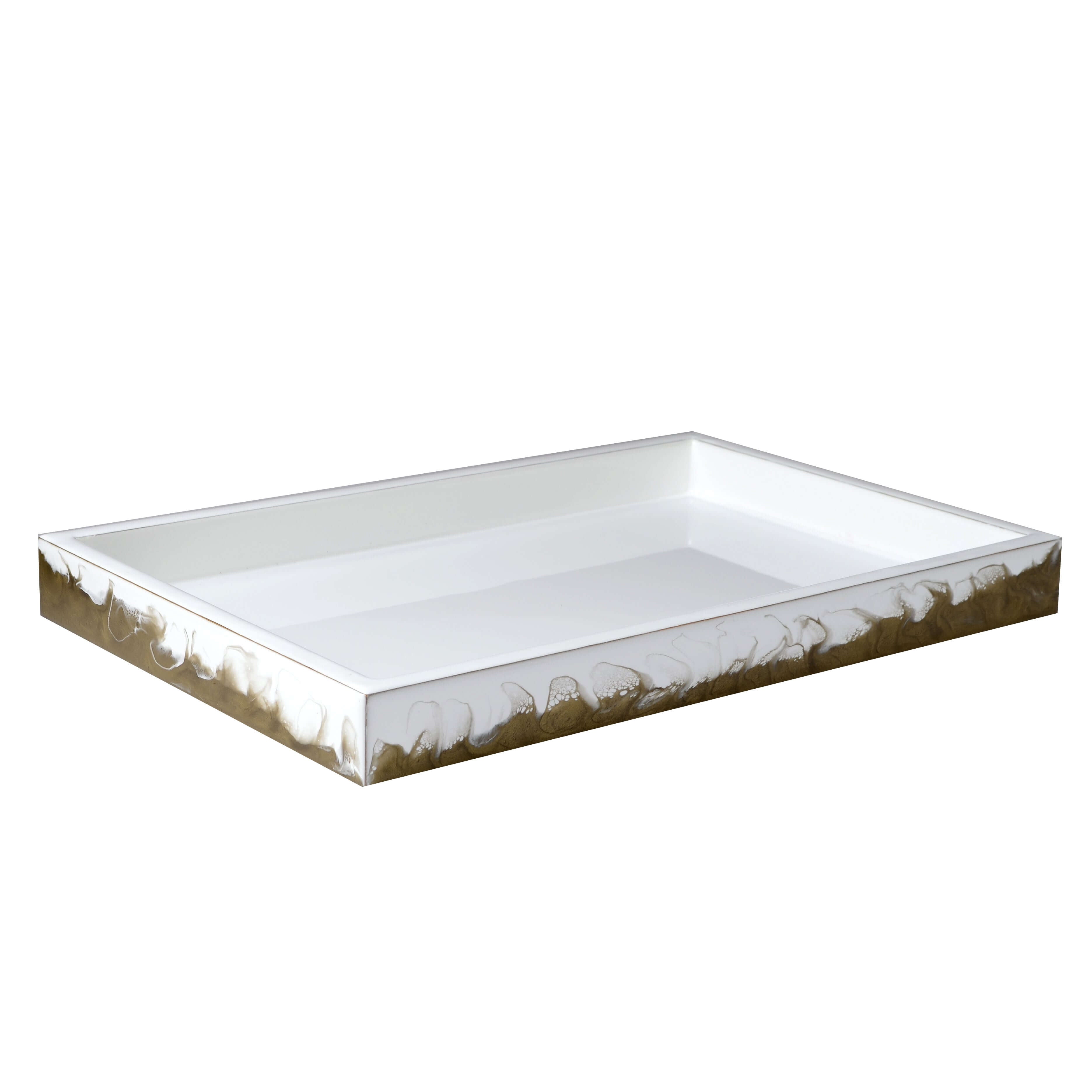 Mike + Ally Large Vanity Tray - black bathroom accessories