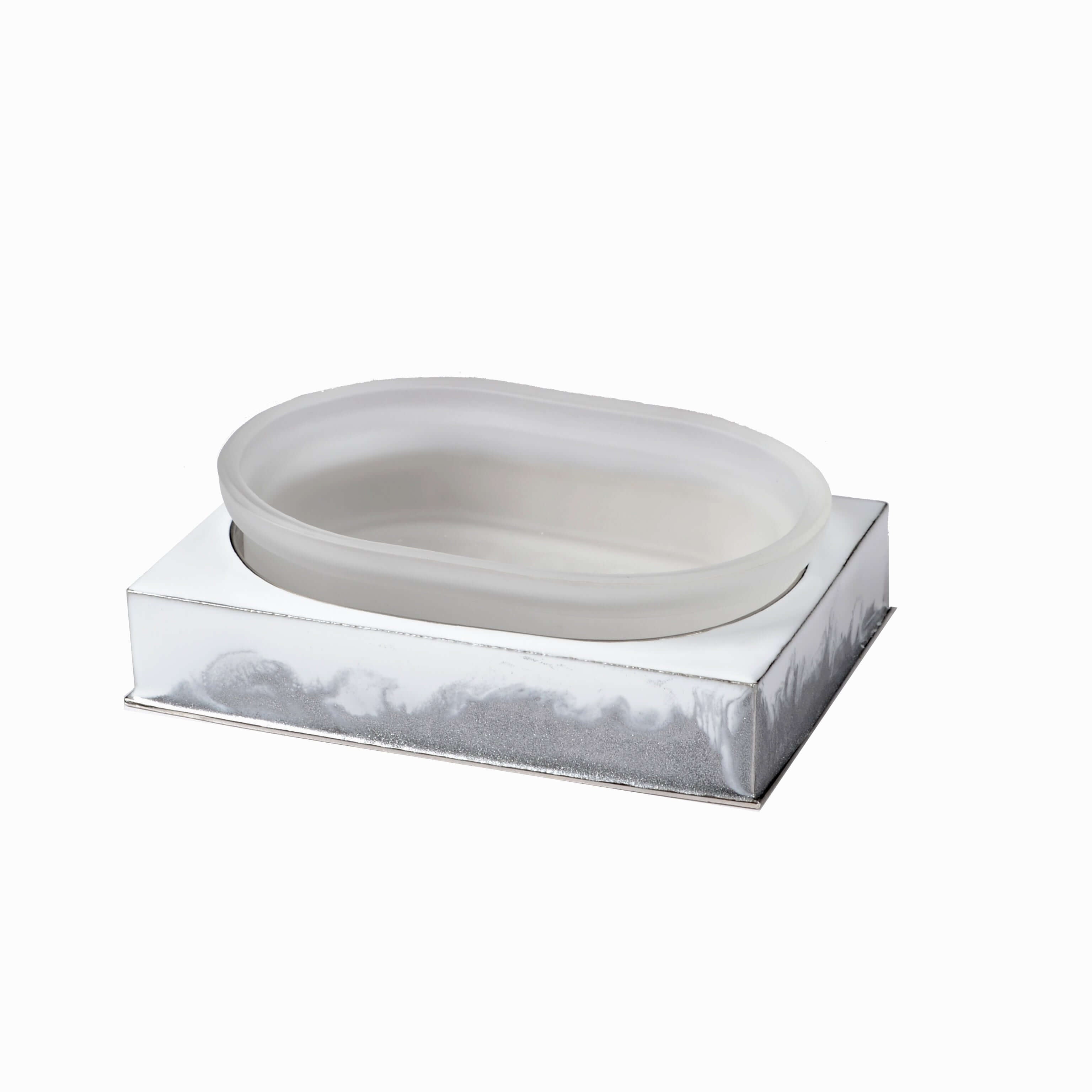 Mike + Ally LAVA Square Soap Dish - black bathroom