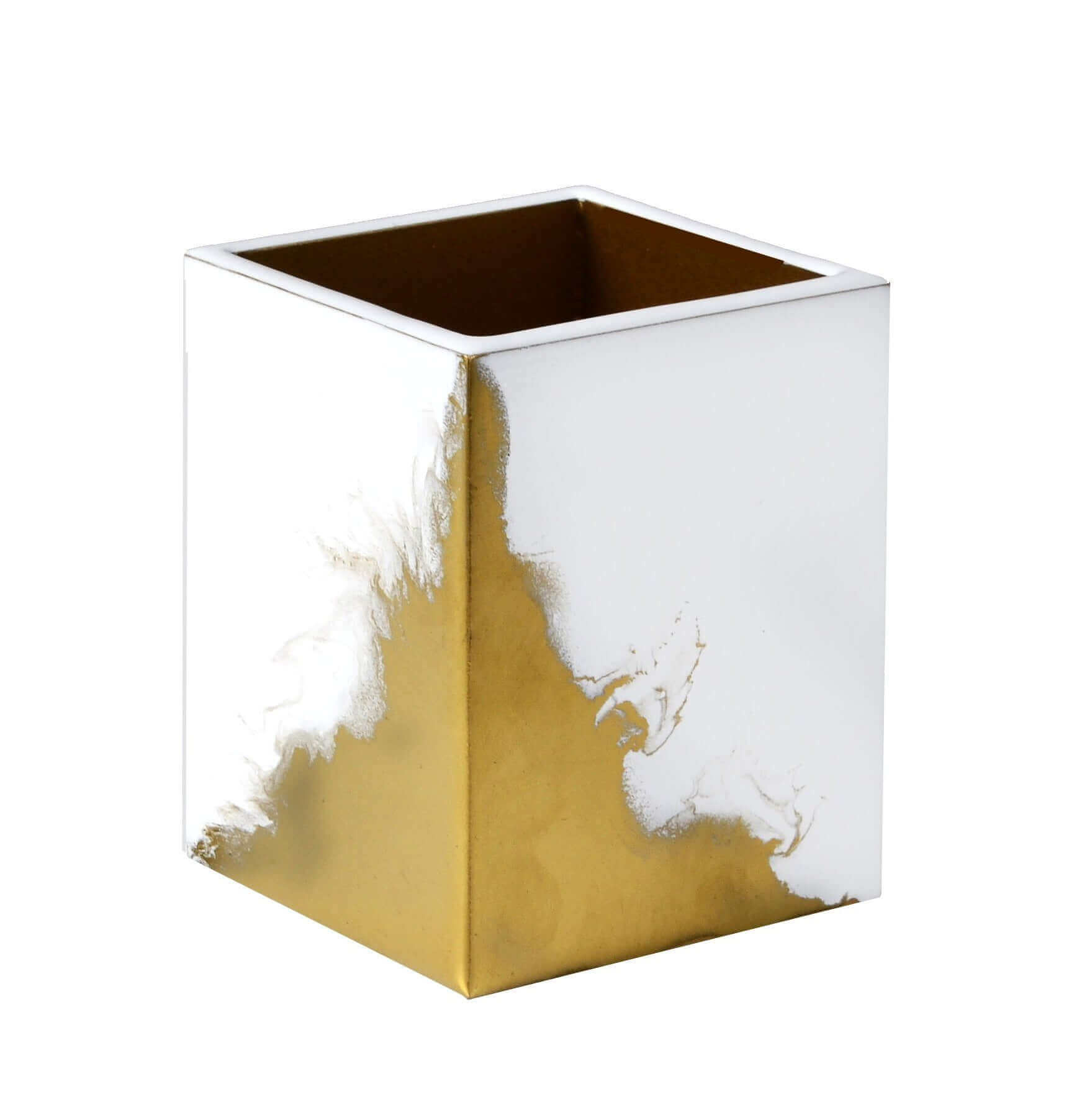 Mike + Ally Lava Make Up Brush Holder - black bathroom accessories