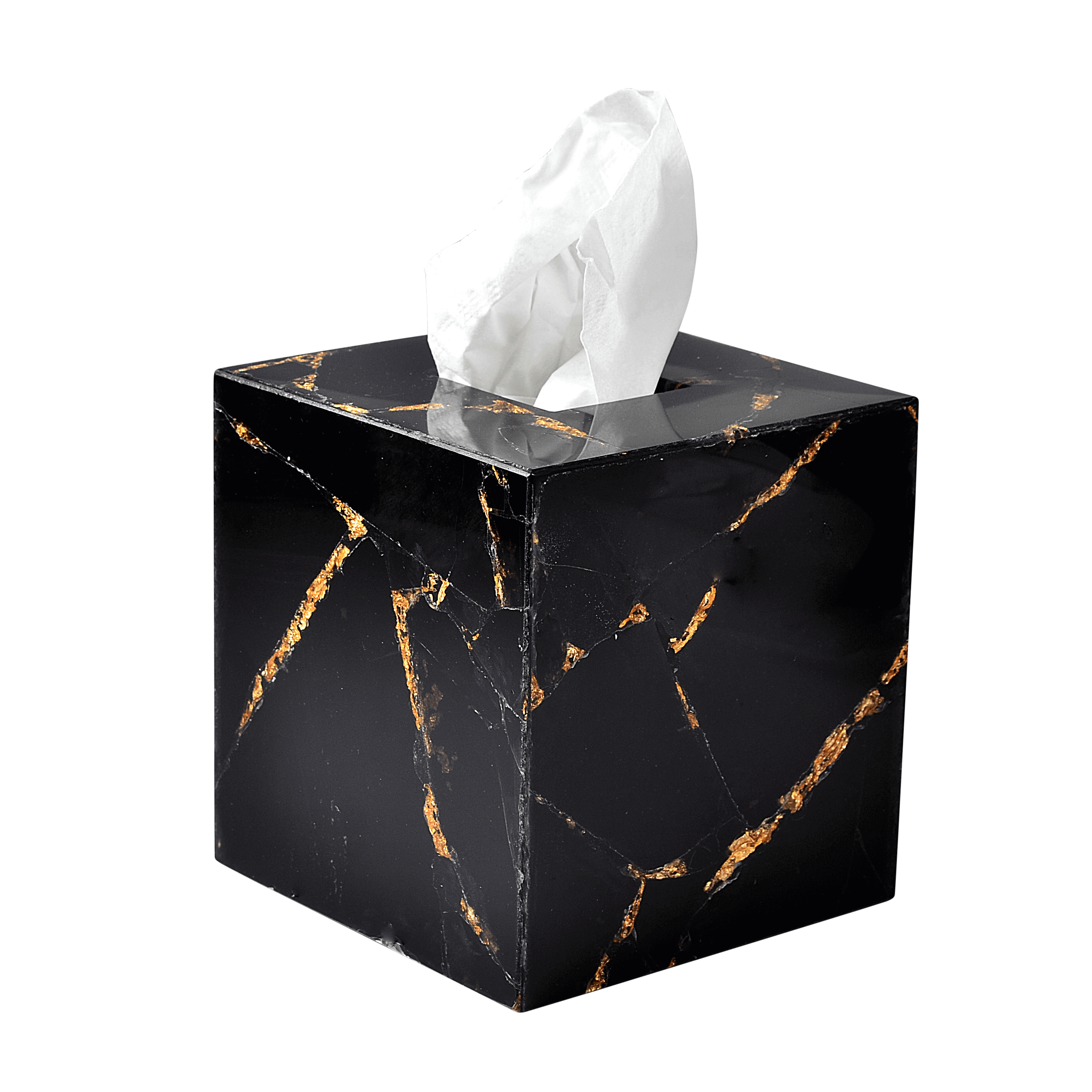 Mike + Ally Gemstone Premium Obsidian tissue boutique - bathroom