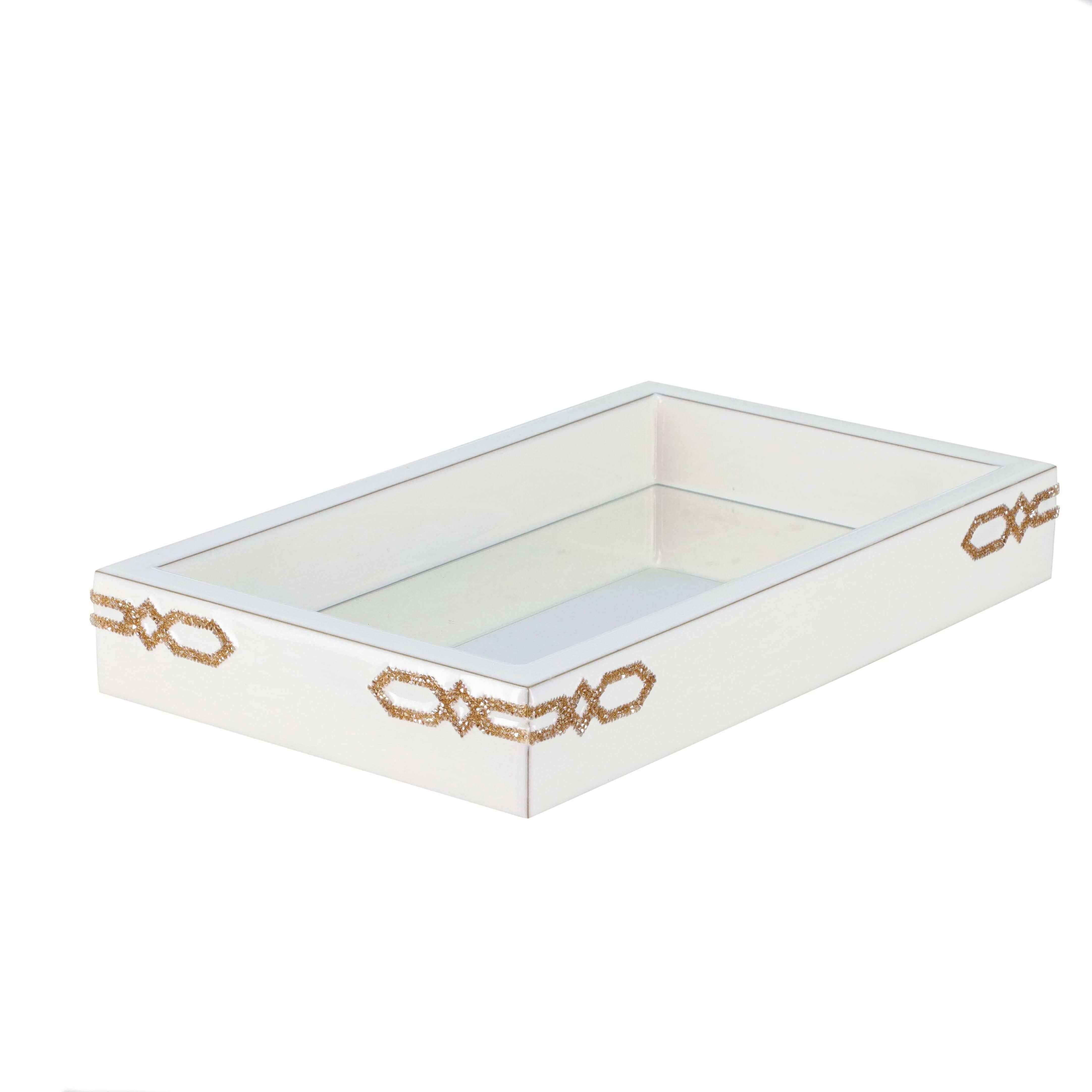 Mike + Ally Salzburg Small Tray with mirror - Bathroom accessories set