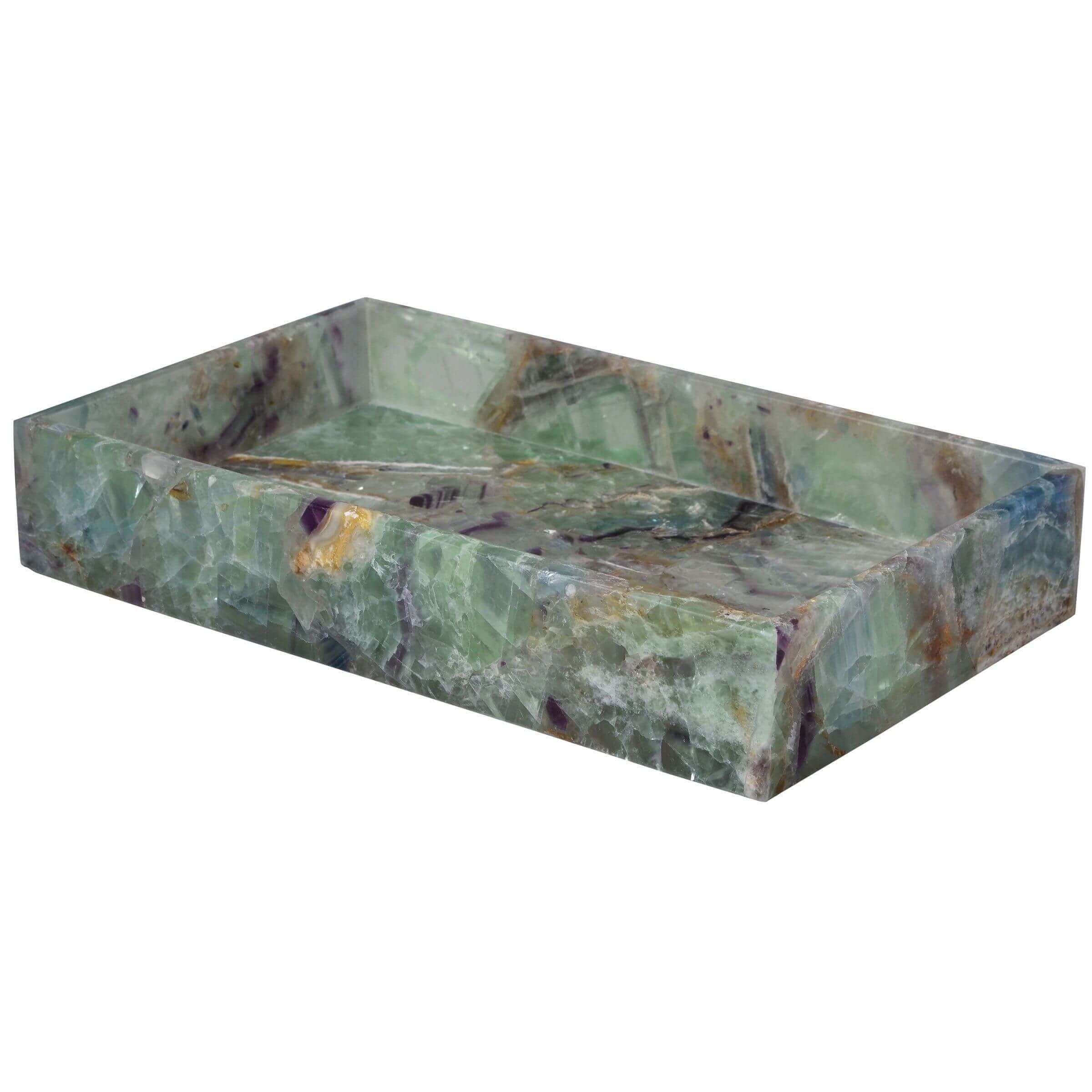 Designer Tray Taj Gemstone Flourite