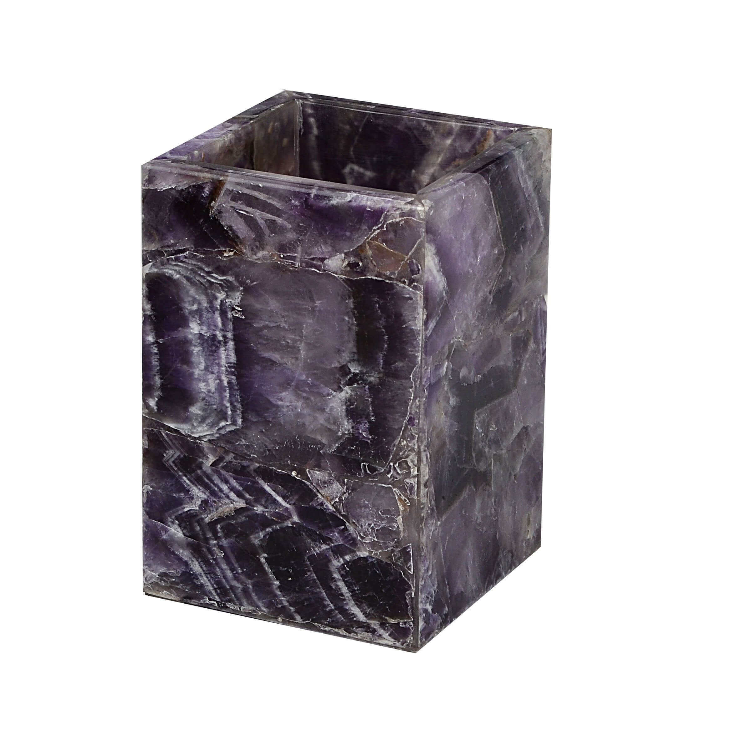 Luxury purple brush cup - amethyst