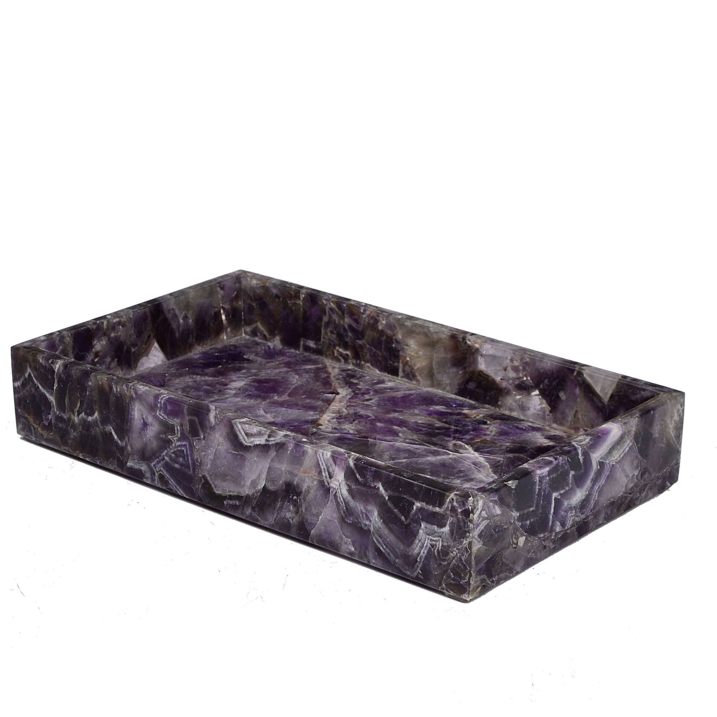 Luxury purple bath tray - amethyst