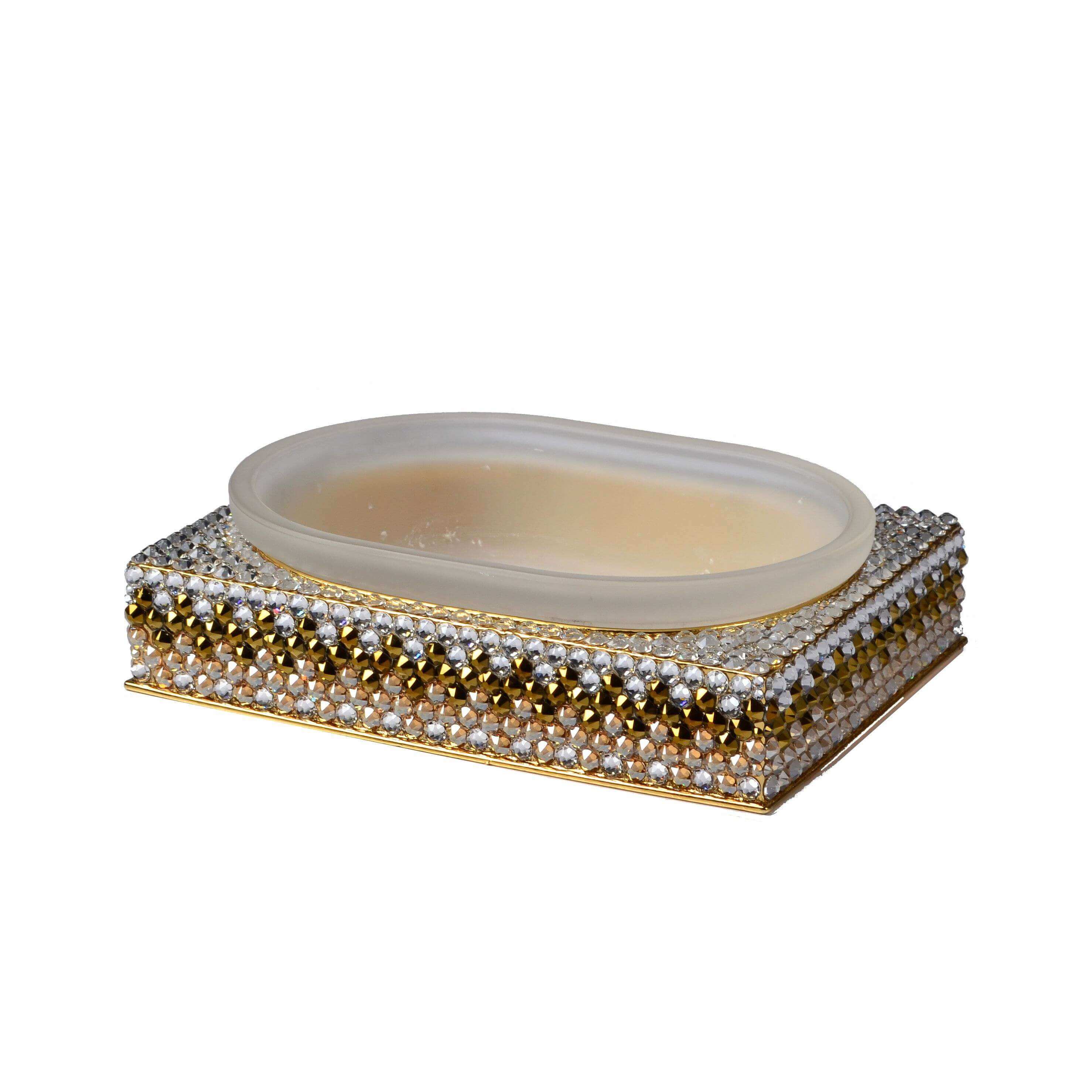 Mike + Ally Biarritz Square Soap Dish - Bathroom accessories set