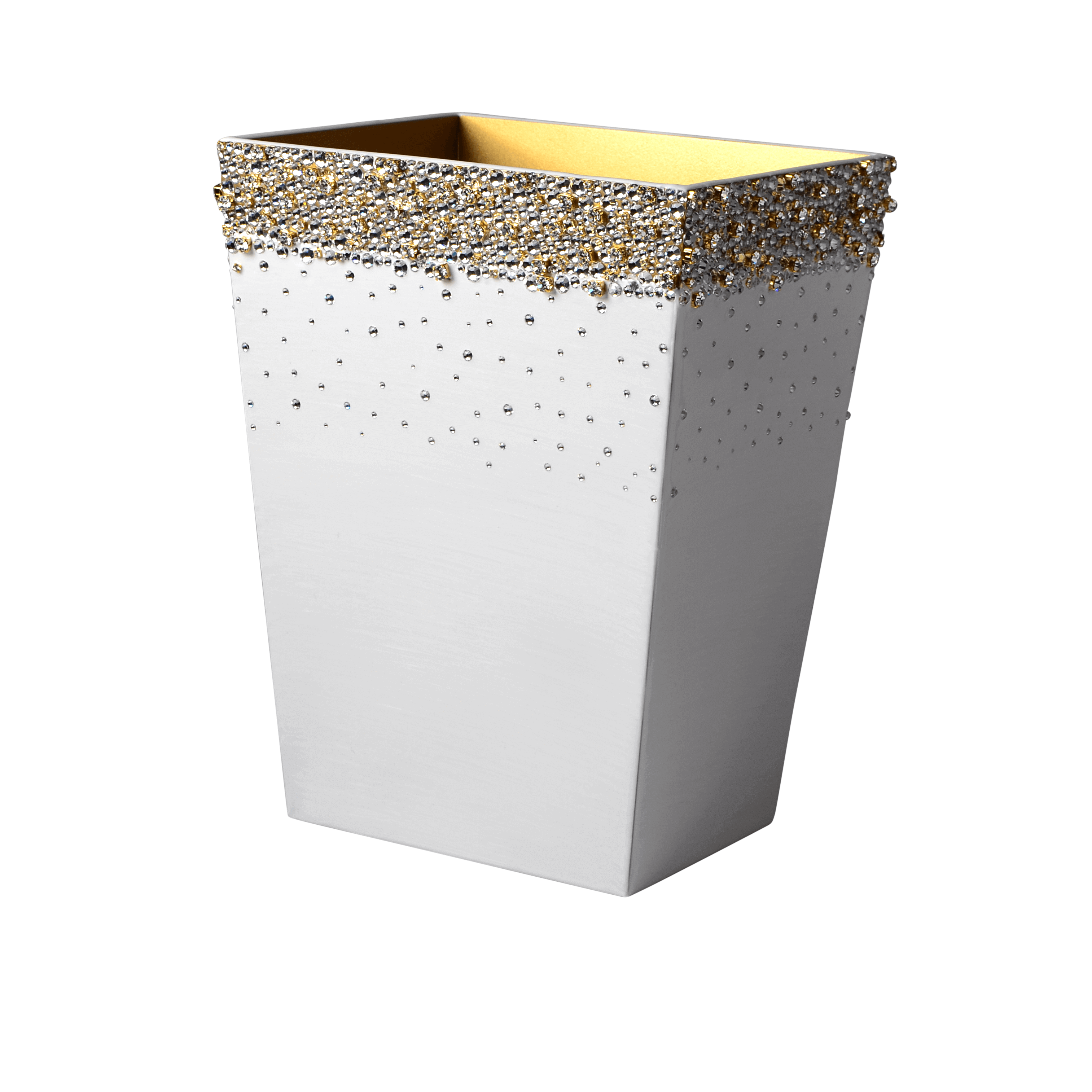Mike + Ally Duchess Straight Wastebasket - Bathroom decor