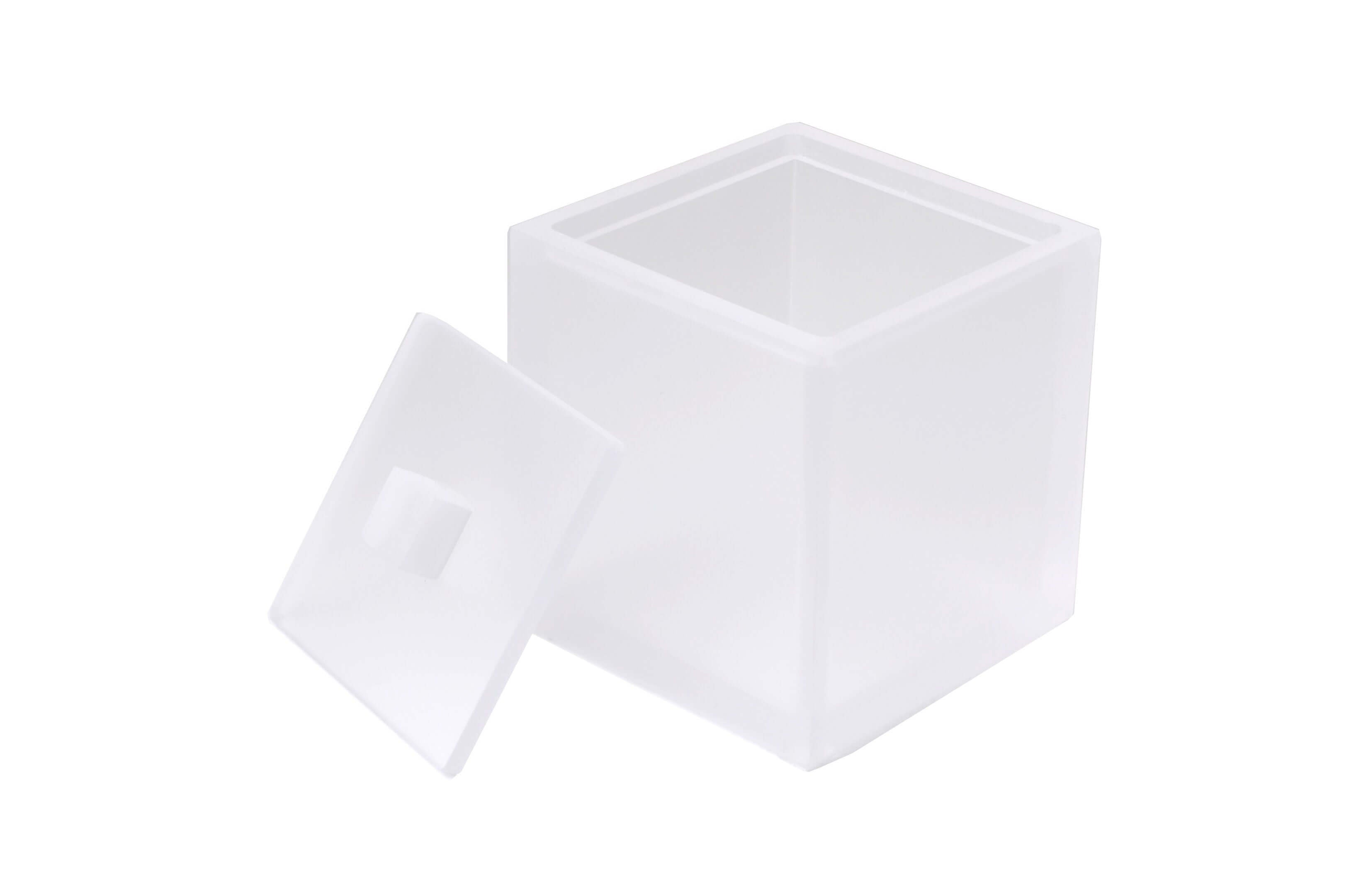 Mike + Ally Ice Frosted Snow Container - black bathroom