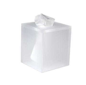 Mike + Ally Ice Frosted Snow Tissue Boutique - black bathroom accessories