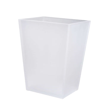 Mike + Ally Ice Frosted Snow Wastebasket - black bathroom accessories