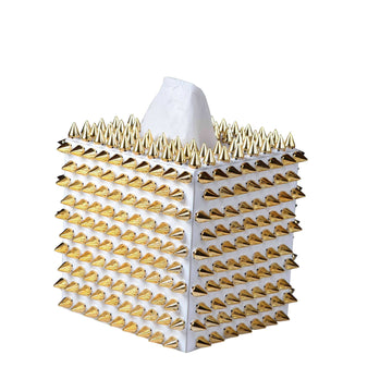 Mike + Ally Quill Gold Tissue Boutique - Bathroom accessories set