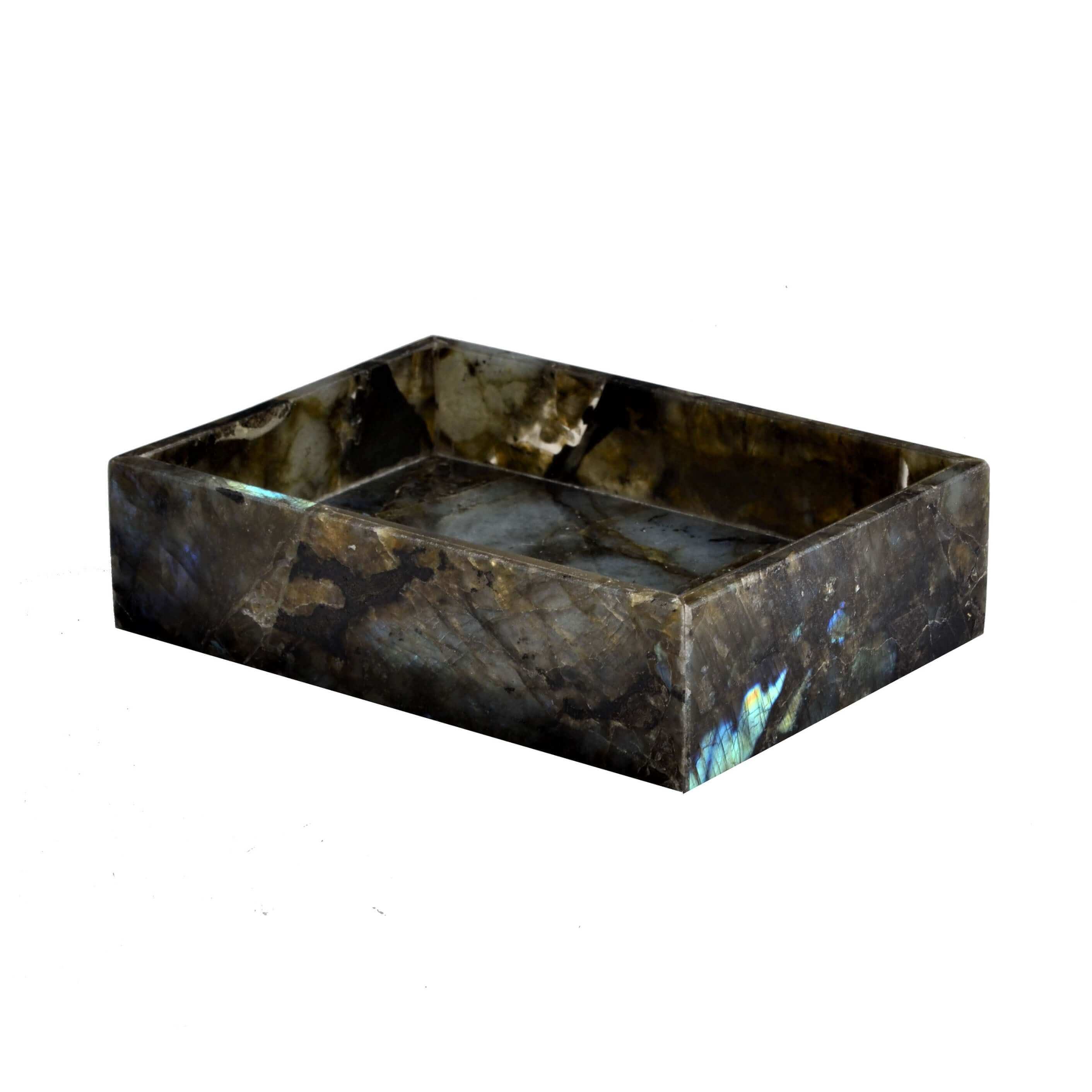 Mike + Ally Taj Labradorite Soap dish - Bathroom accessories set