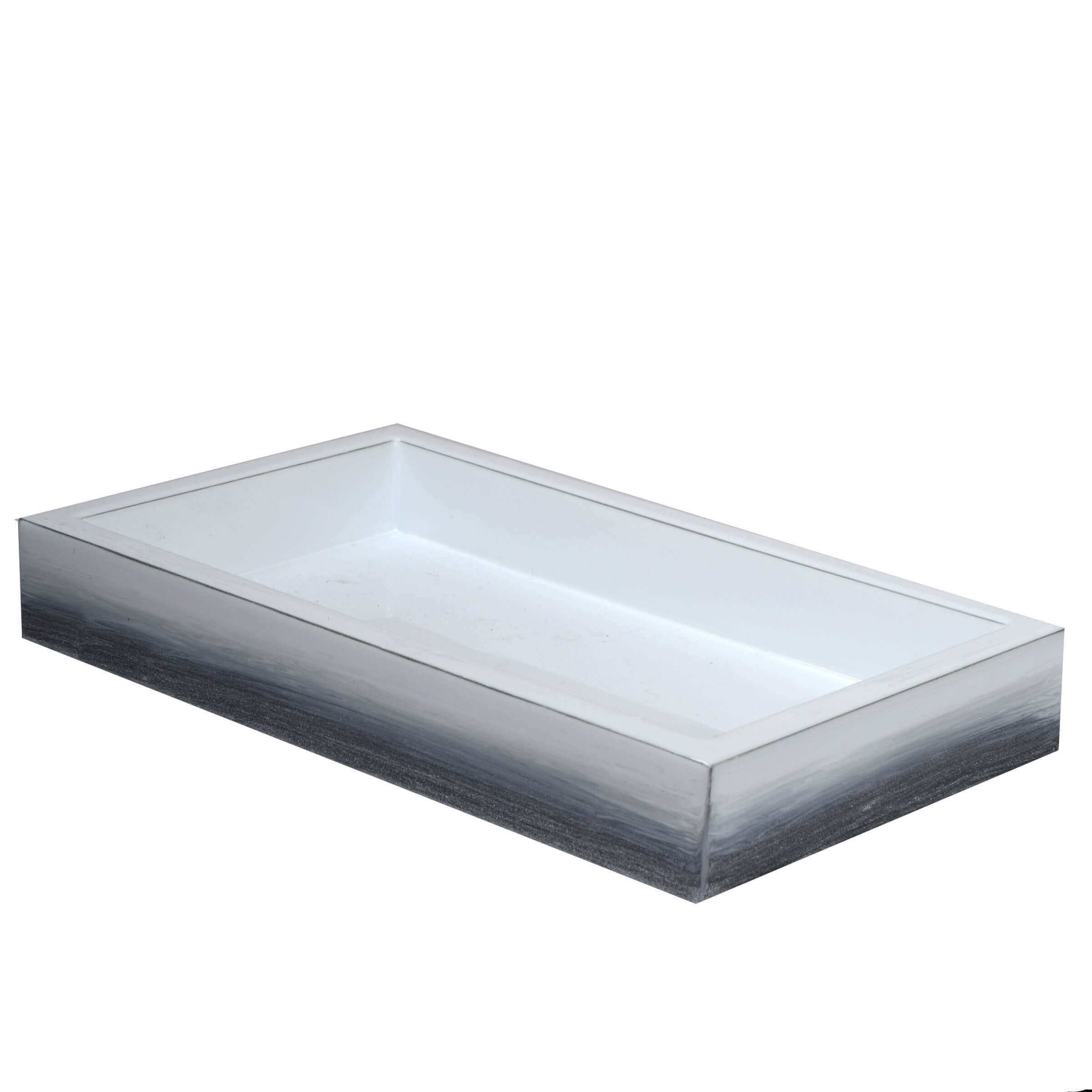 Designer grey bath tray - ombre