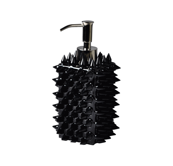 Mike + Ally Quill Black Lotion Pump - black bathroom accessories