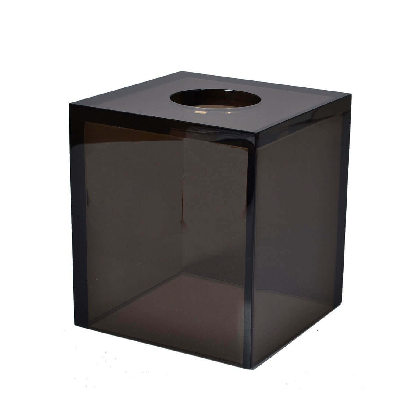 Mike + Ally Ice smoked Tissue boutique - black bathroom accessories