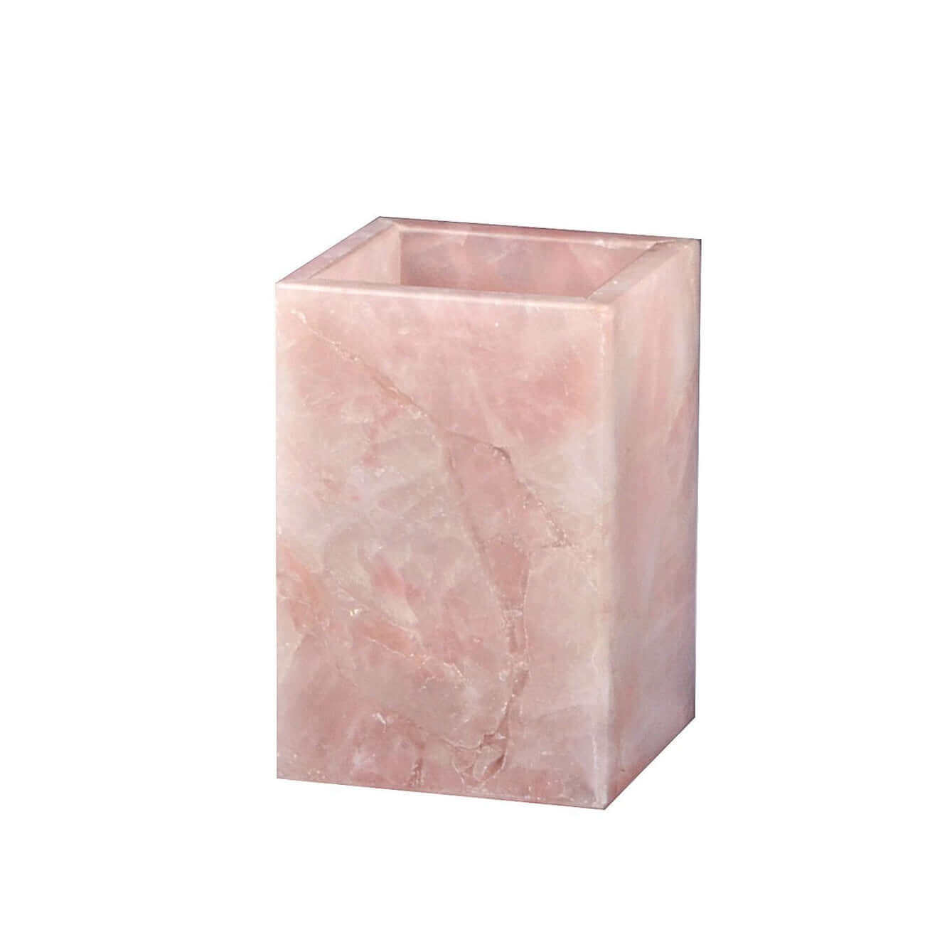Taj Rose Quartz Brush Holder