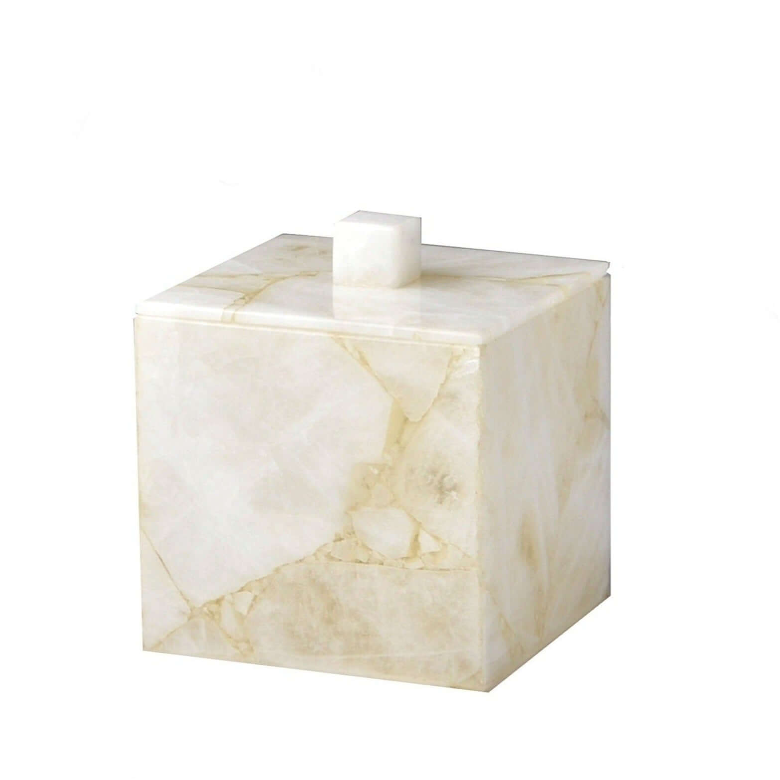 Taj Milky White Container - Bathroom Decor