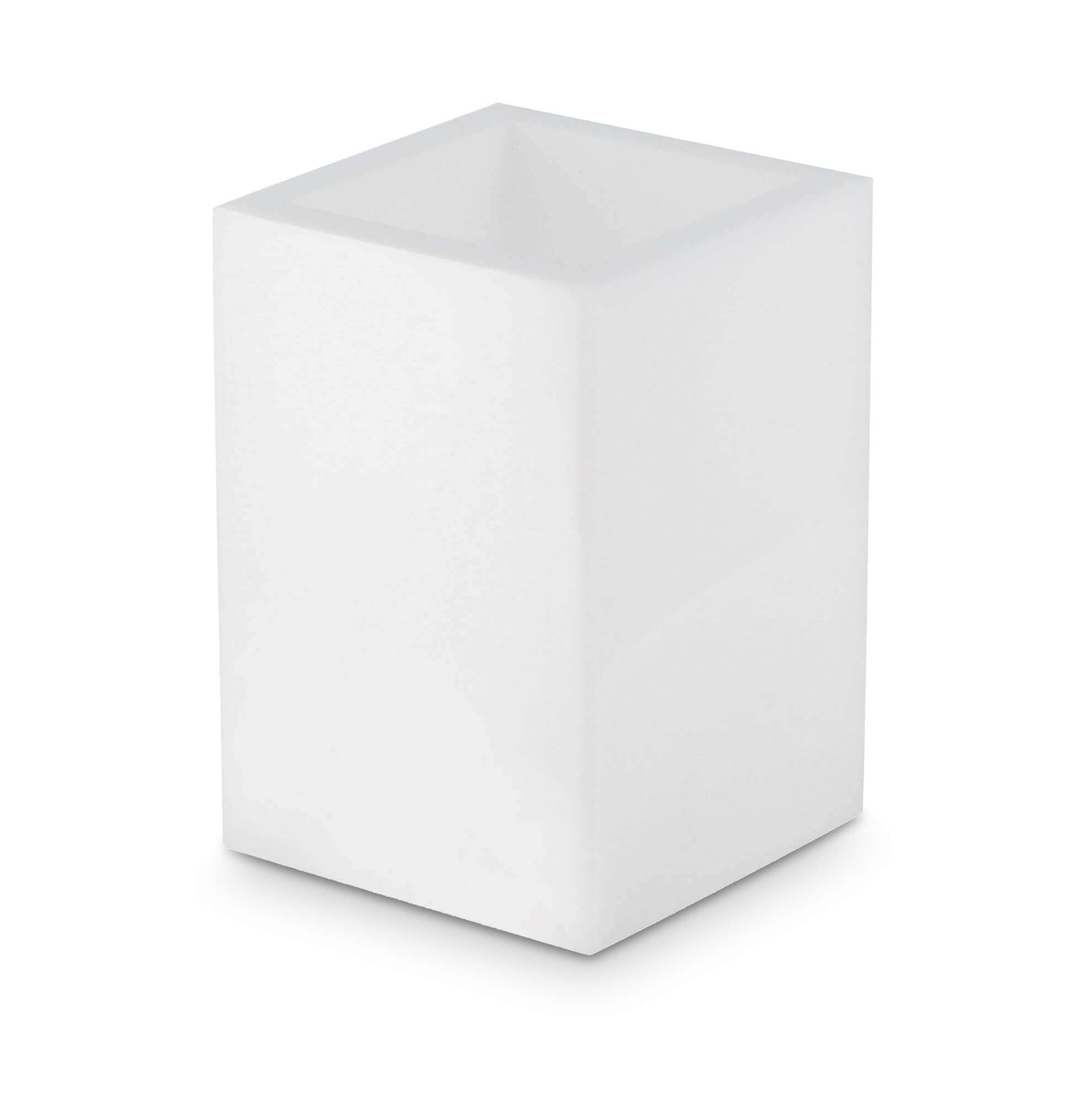 Mike + Ally WHITE Brush holder - black bathroom accessories