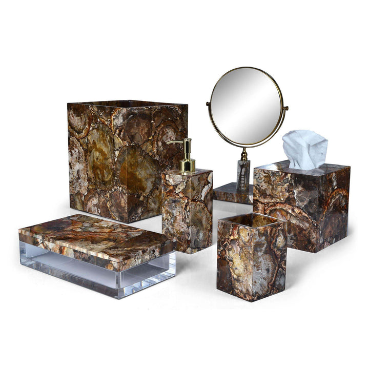  Mike + Ally Gemstone Premium Petrified Wood - Bathroom accessories