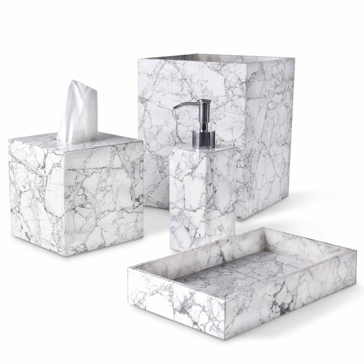Mike + Ally Collections GEMSTONE HOWLITE - Bathroom accessories