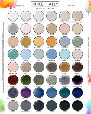 Mike + Ally Color Chart - bath accessories