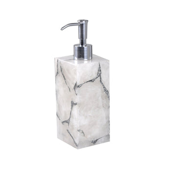 Rock Crystal with Silver foil lotion pump