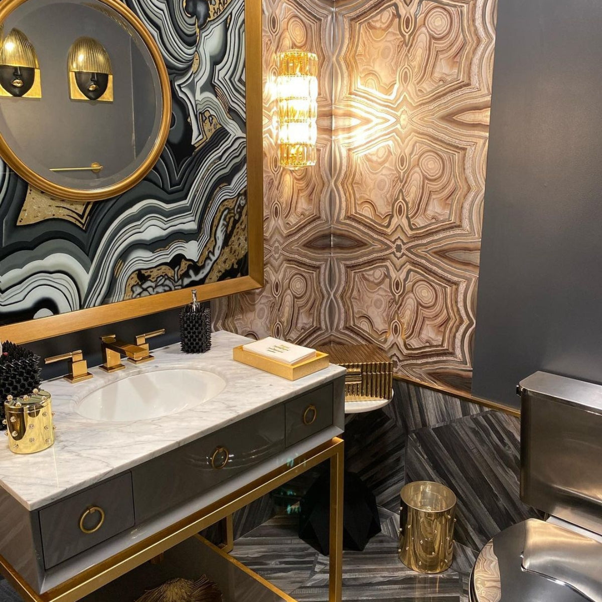 Diann Valentine Bathroom Styling with Mike+Ally Quill Black