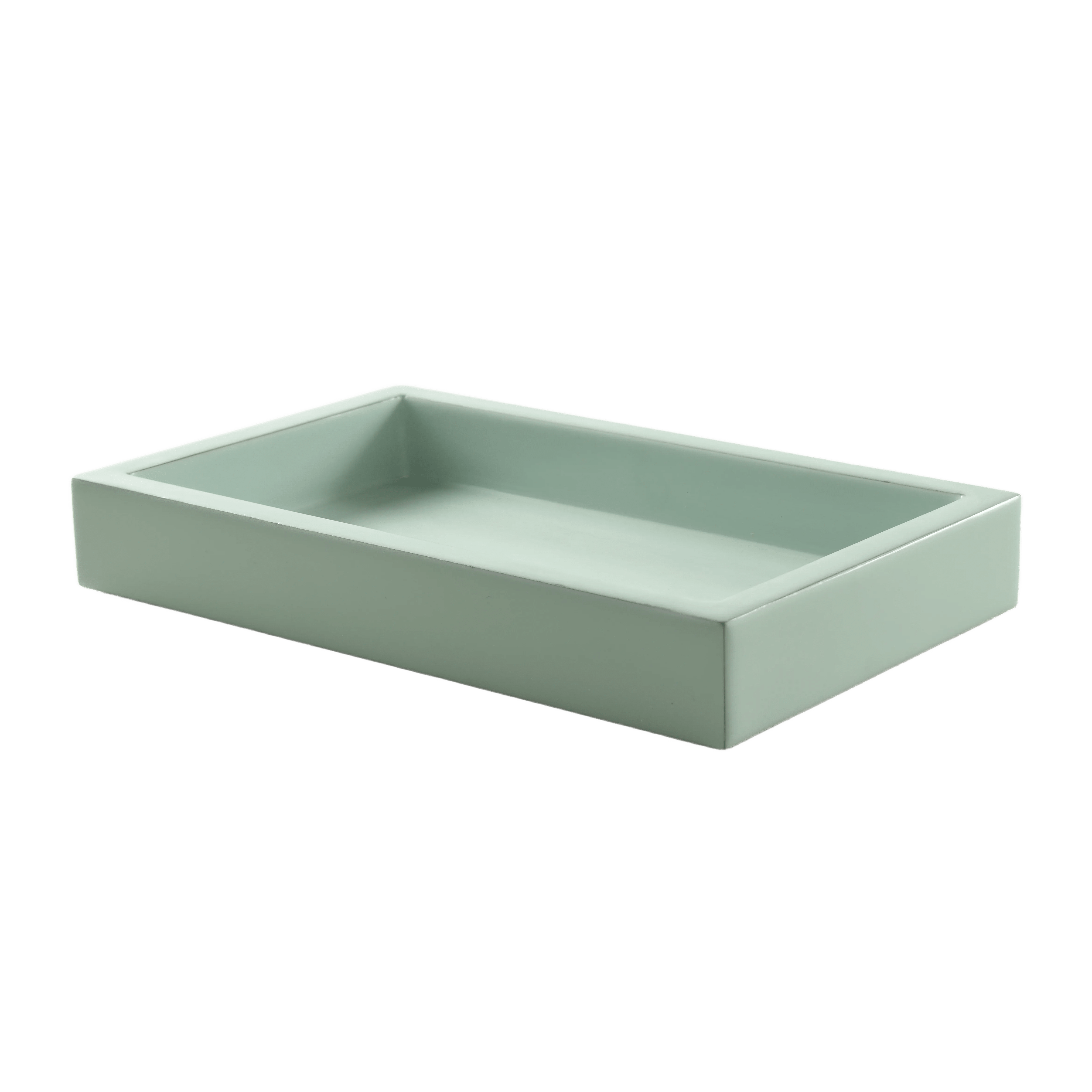 satin finish vanity tray