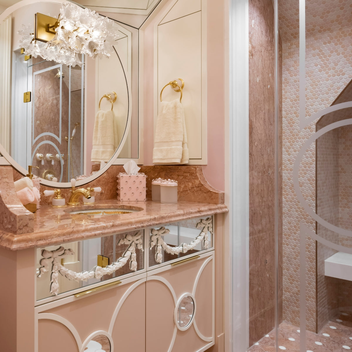 Lorri Morris bathroom styling with Mike+Ally bathroom accessories