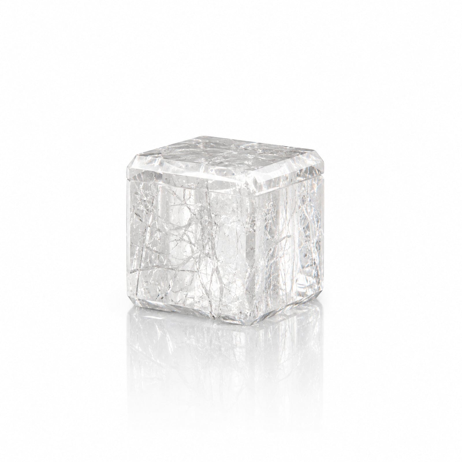 crystal container with lid
