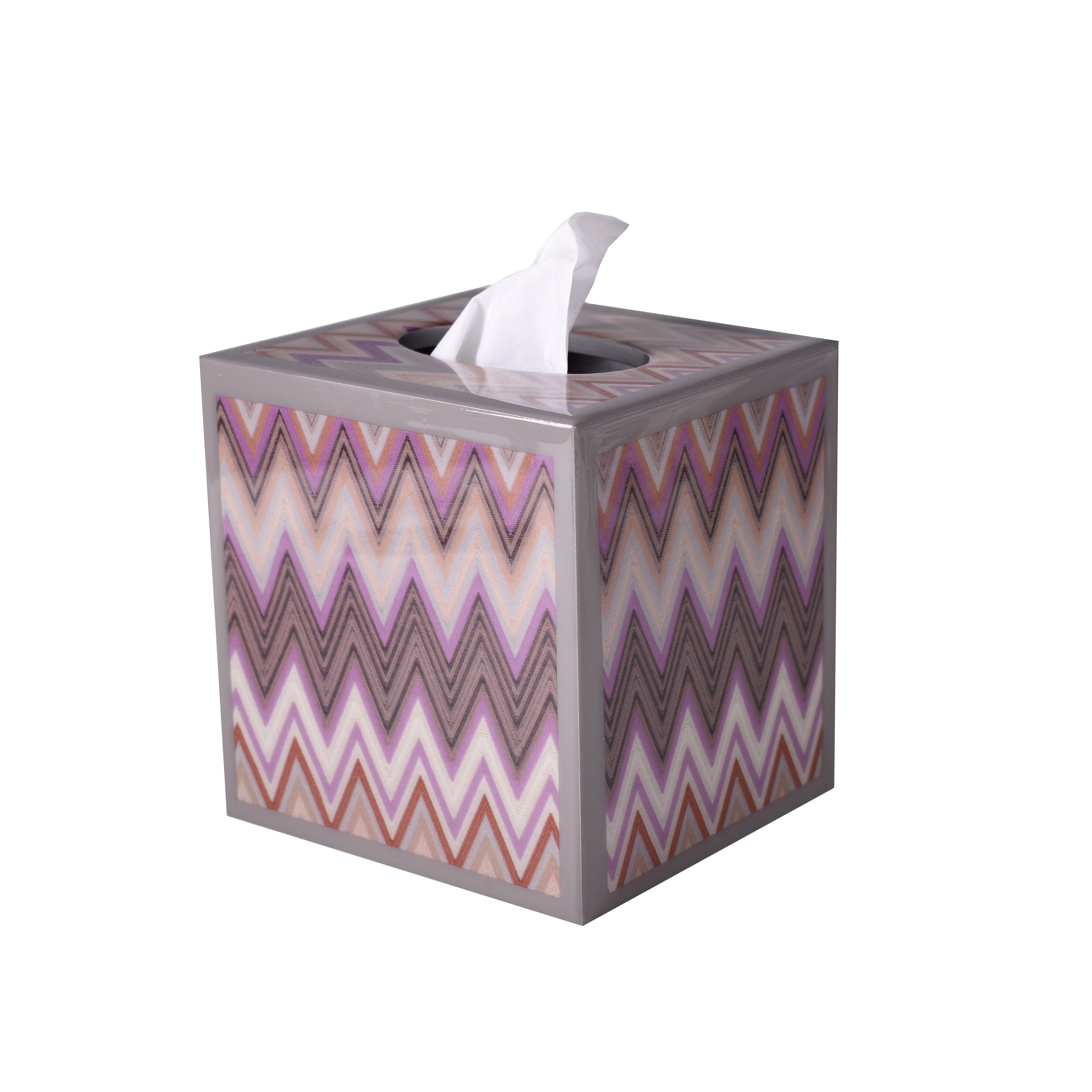 tissue boutique in iconic zig zag pattern