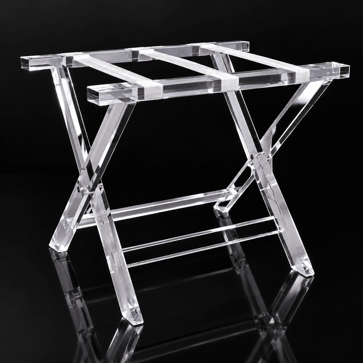 Ice Lucite Luggage Rack