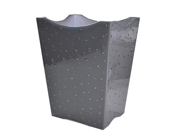 Stardust Scalloped Wastebasket